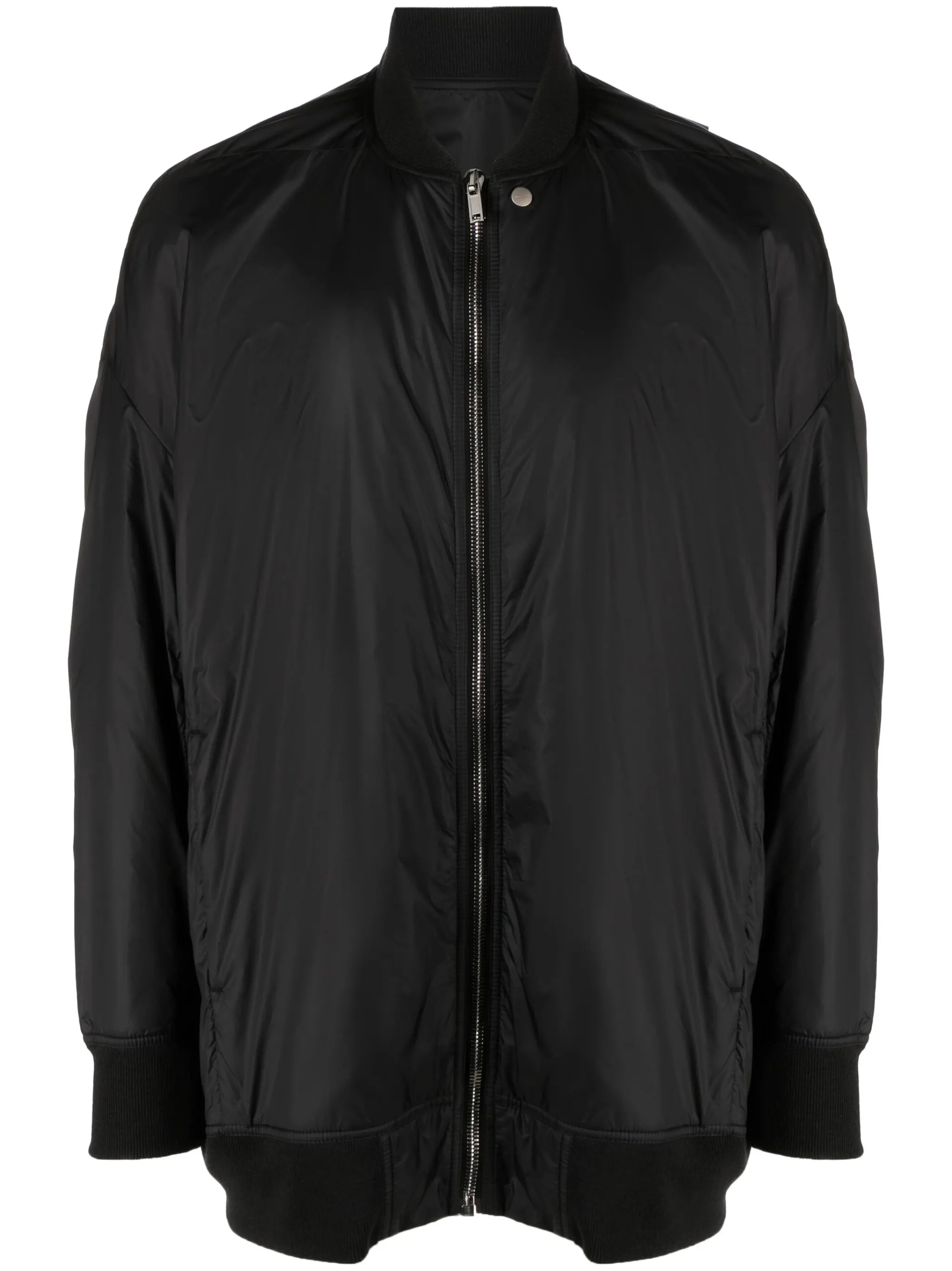 high-neck zip-up jacket