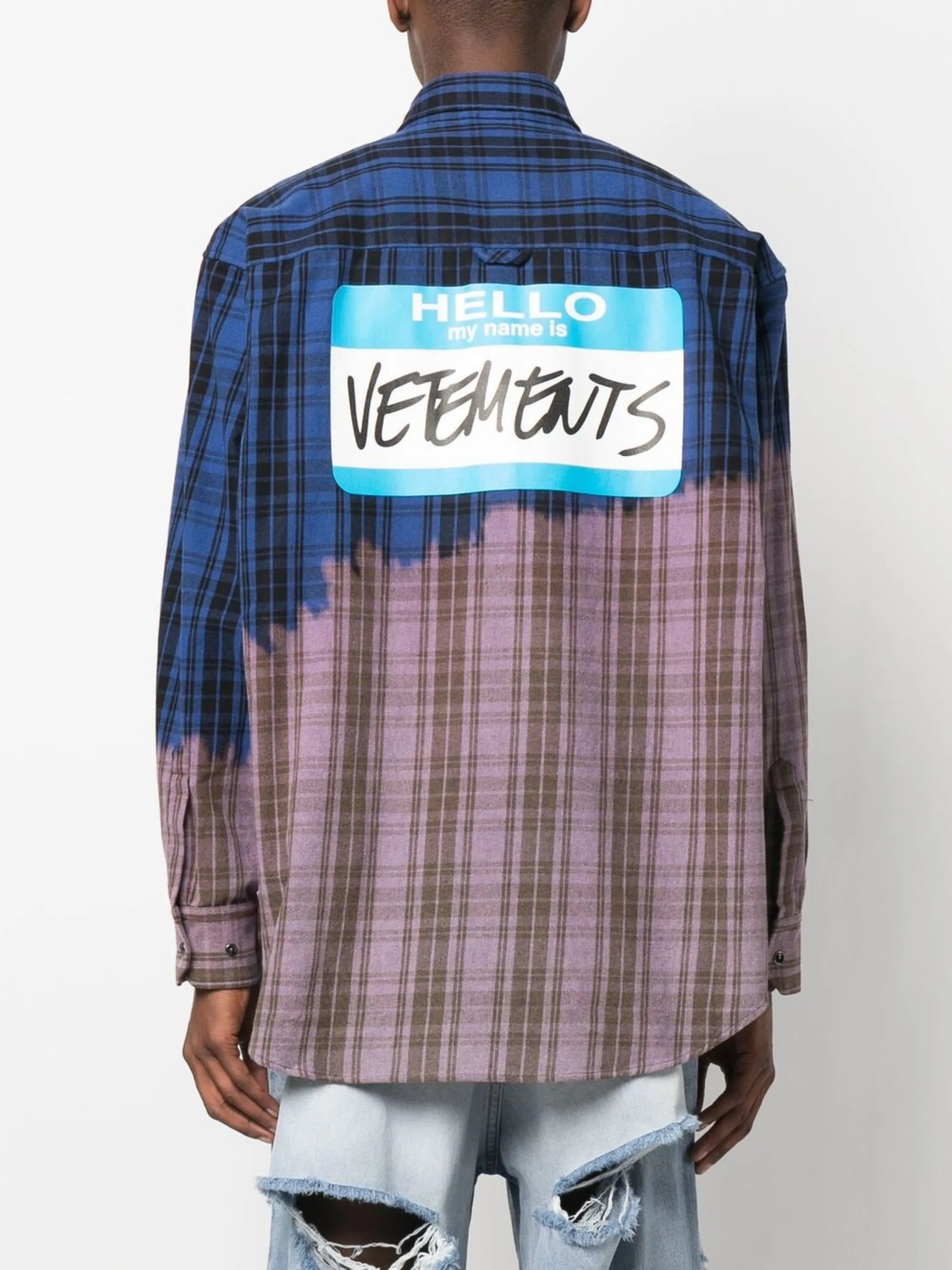 My Name Is checked shirt