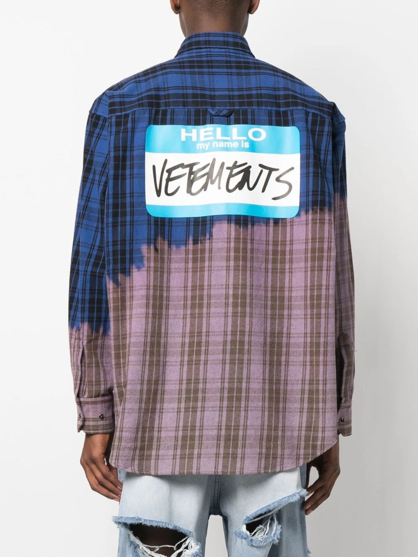 My Name Is checked shirt