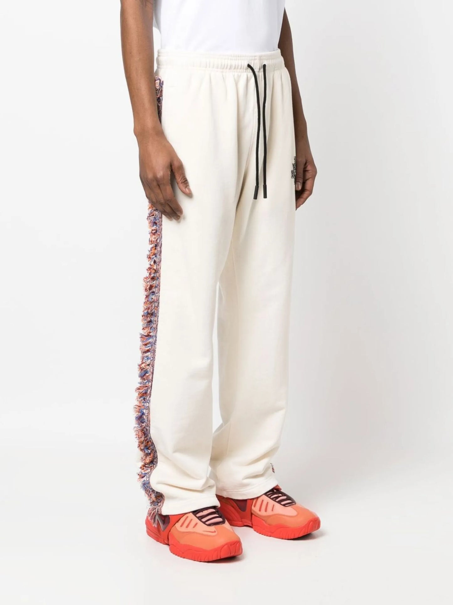 fringe-detailing jersey track-pant