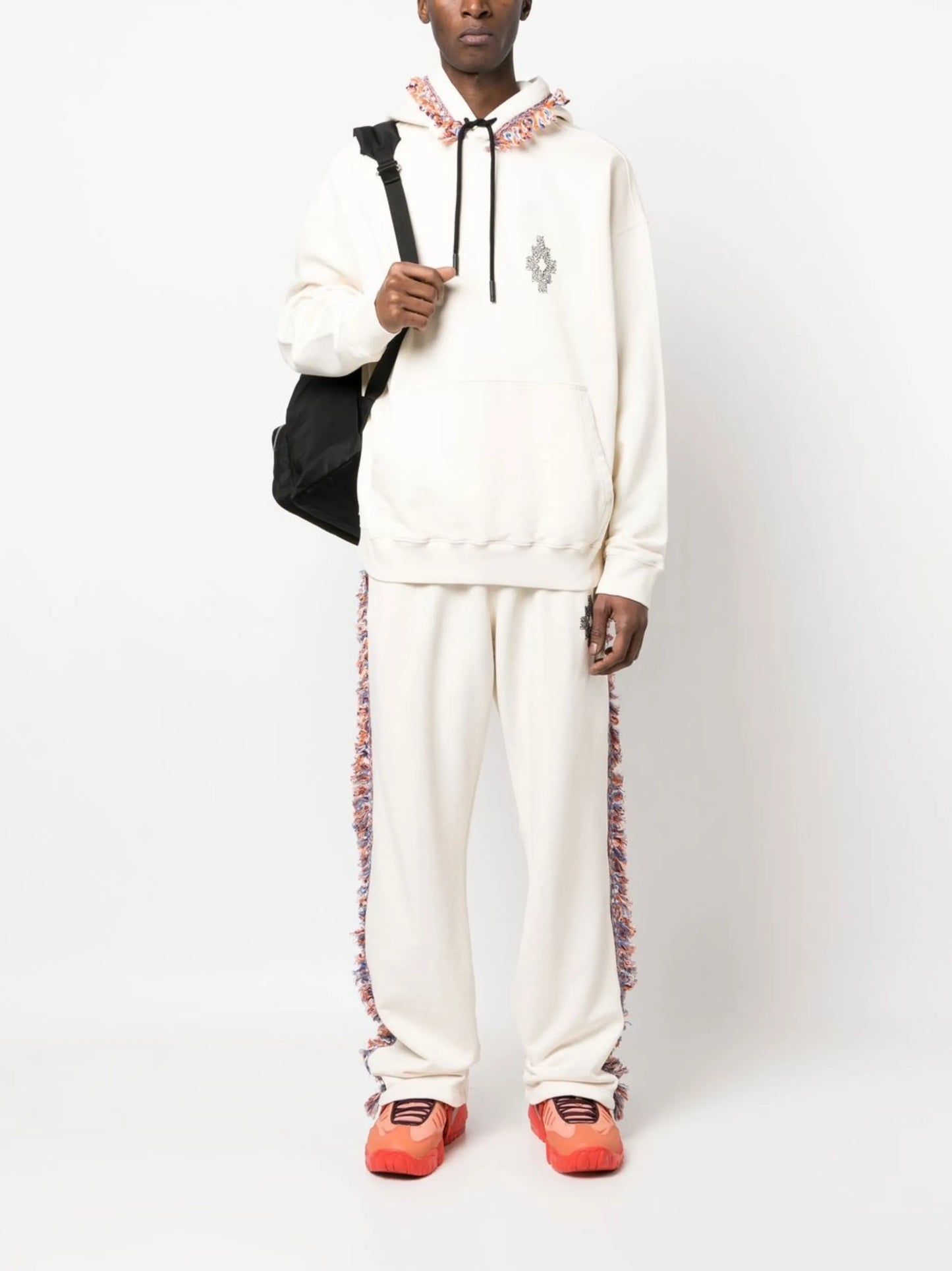 fringe-detailing jersey track-pant