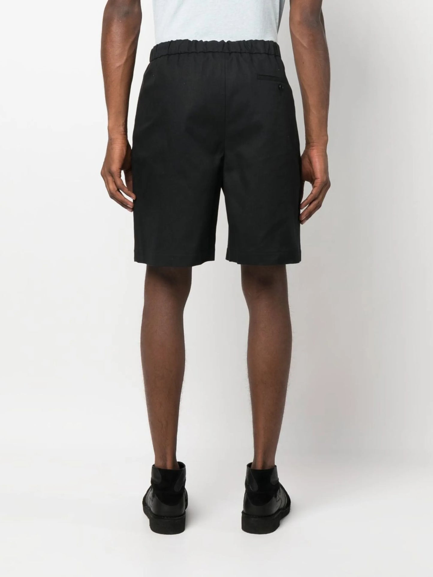 straight-leg tailored shorts