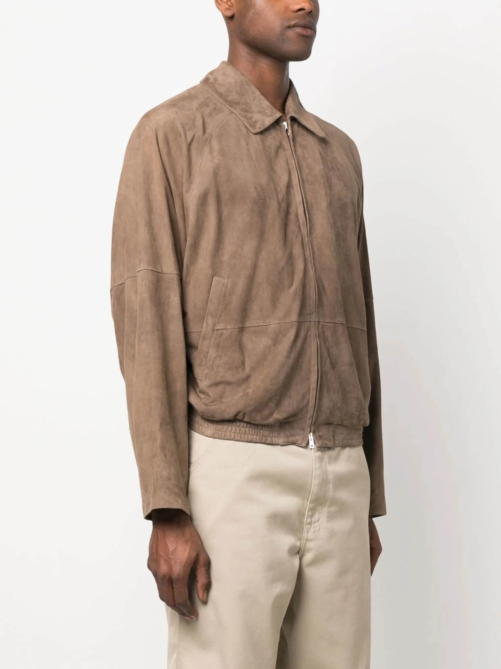 Alain unlined suede blouson