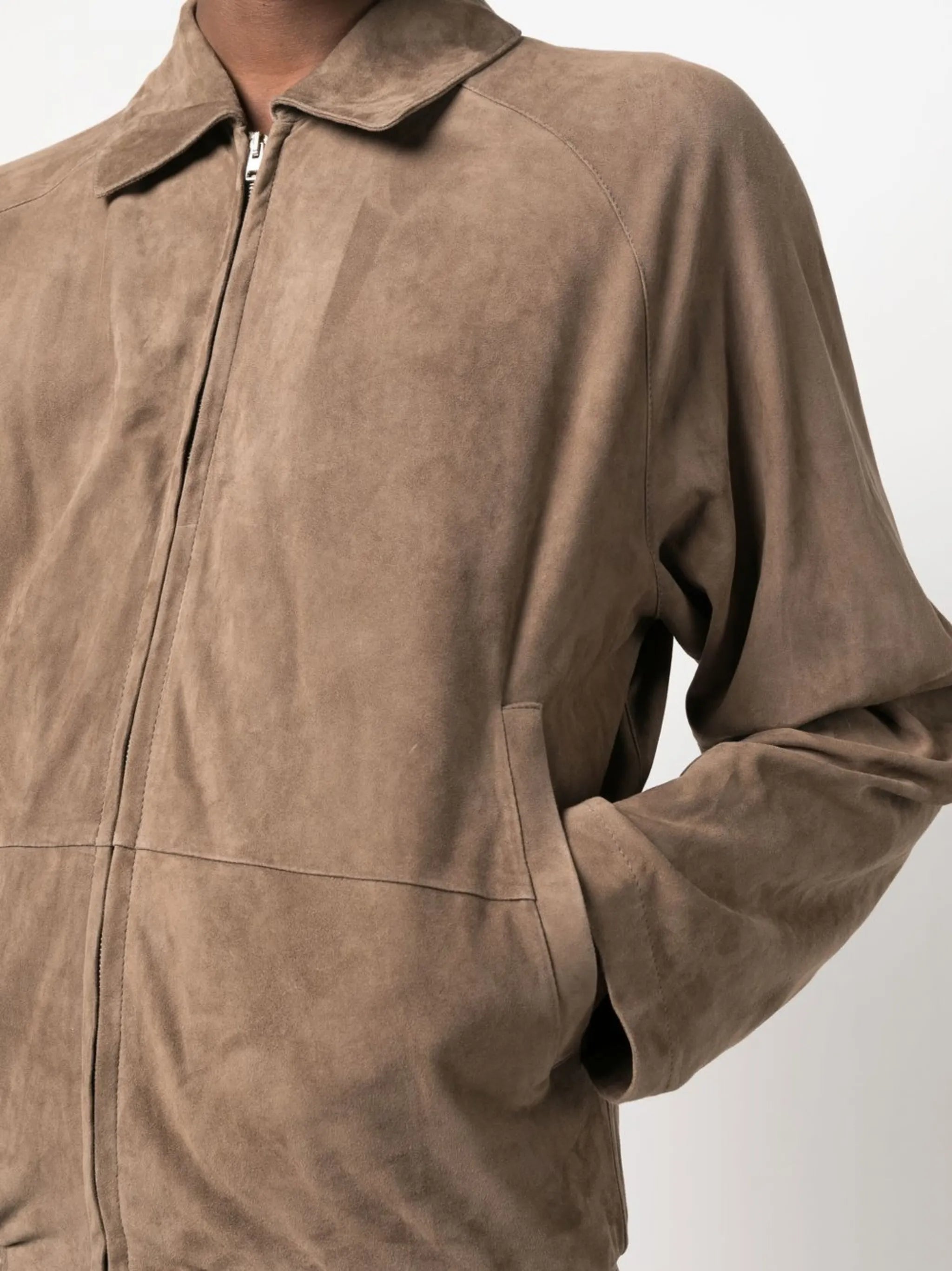 Alain unlined suede blouson