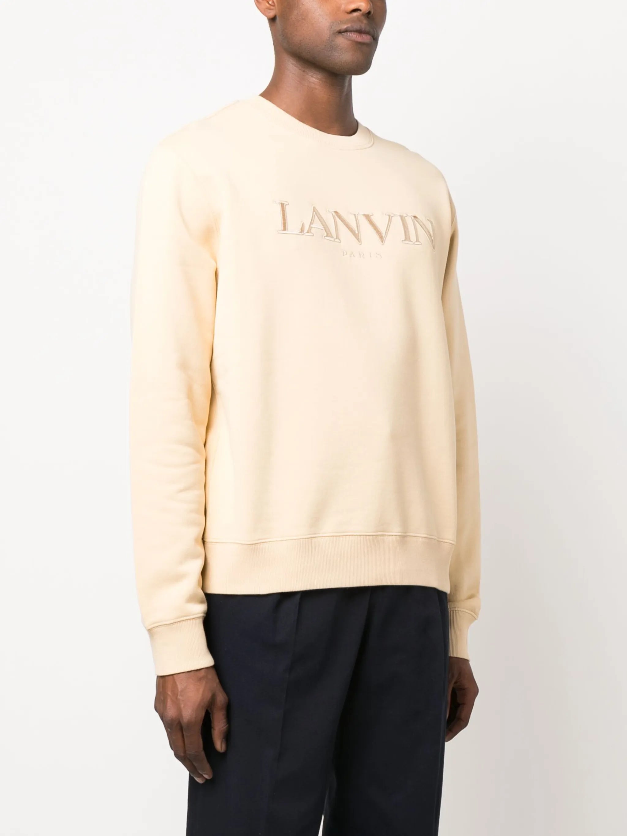 logo-embroidered cotton sweatshirt