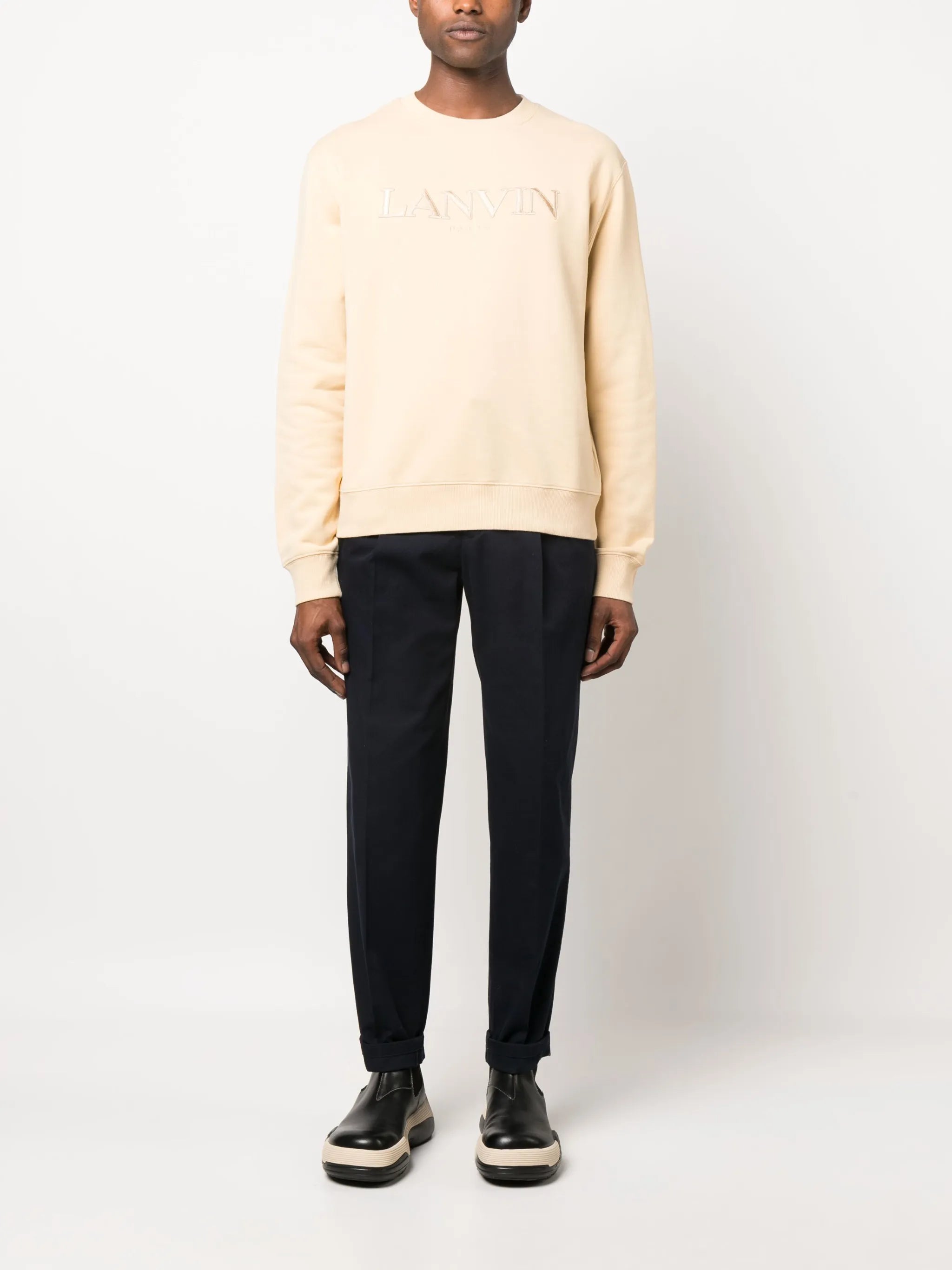 logo-embroidered cotton sweatshirt