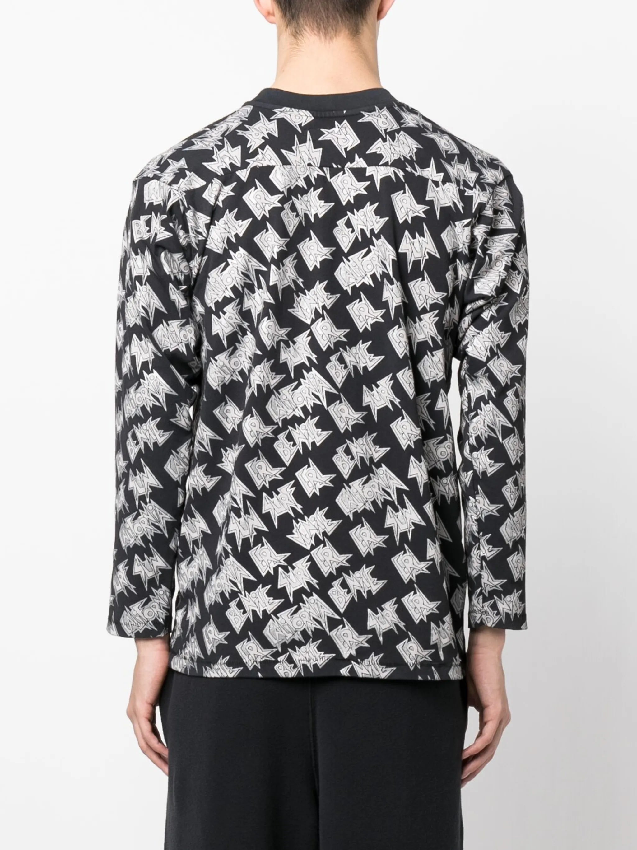 logo-print long-sleeved T-shirt