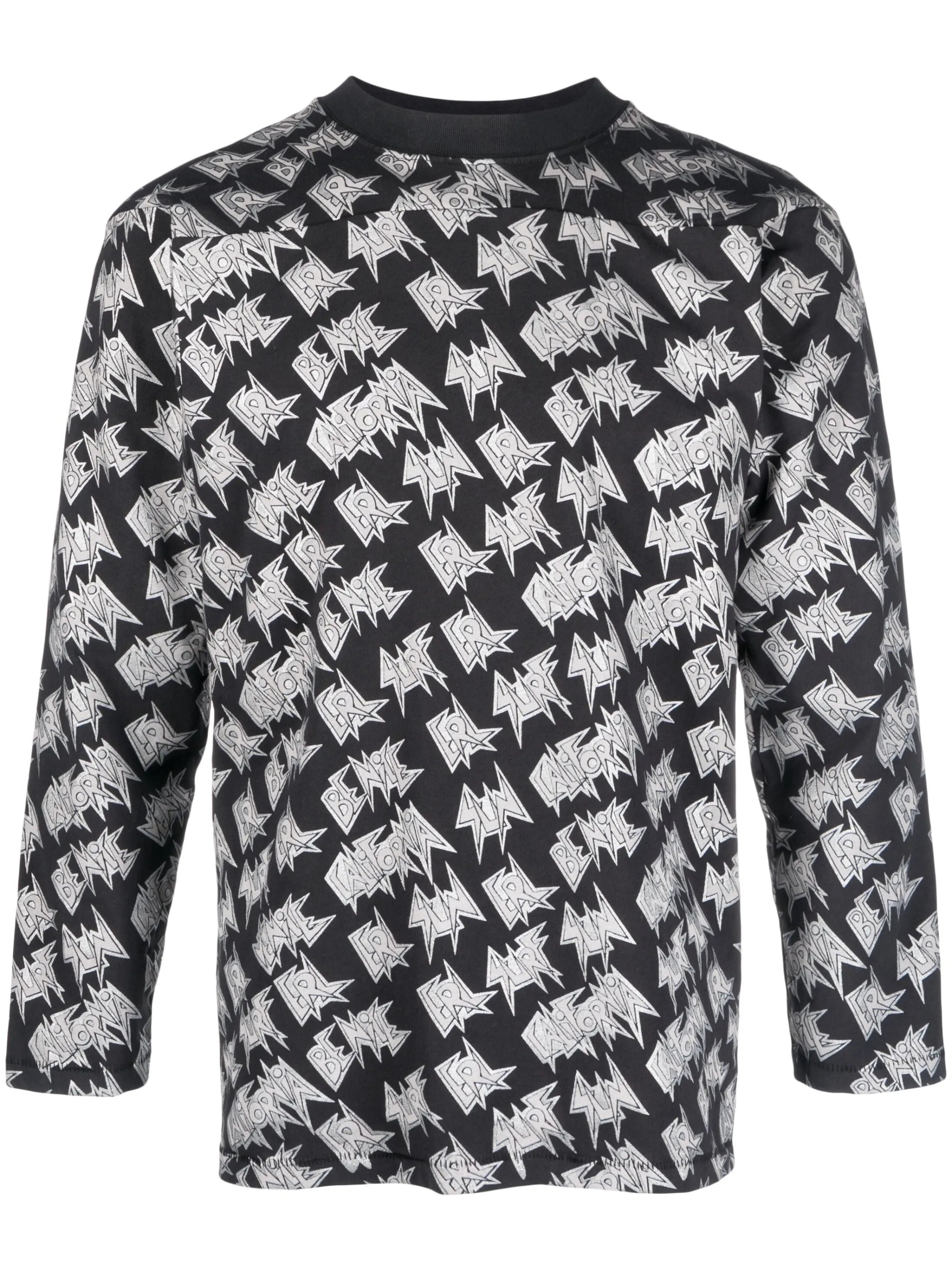 logo-print long-sleeved T-shirt