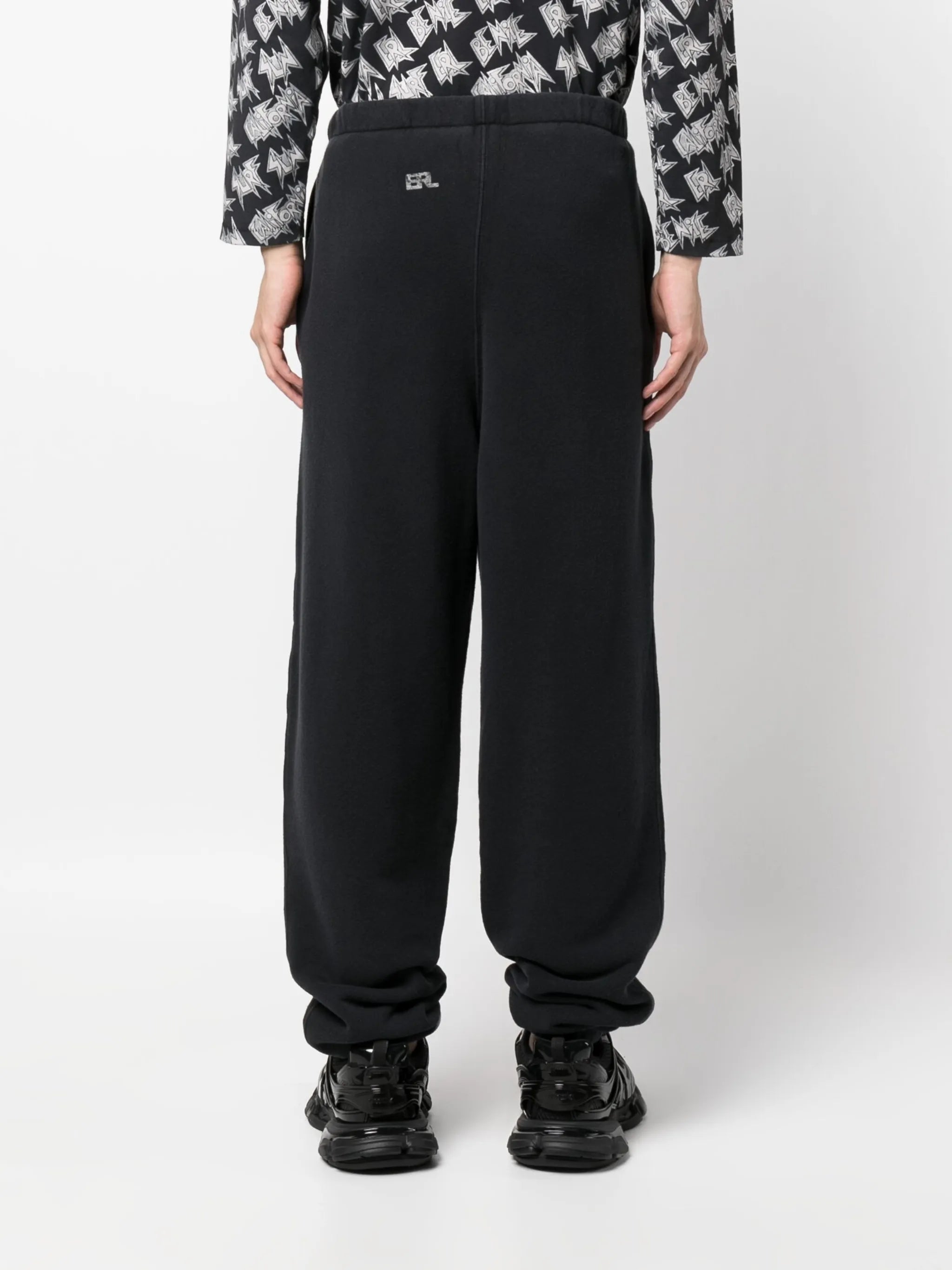 jersey-fleece cotton track pants