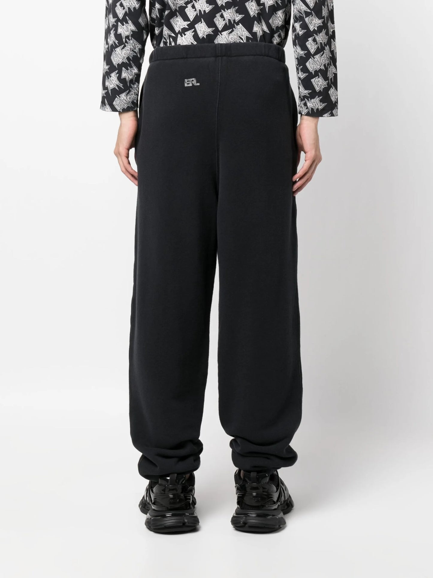 jersey-fleece cotton track pants