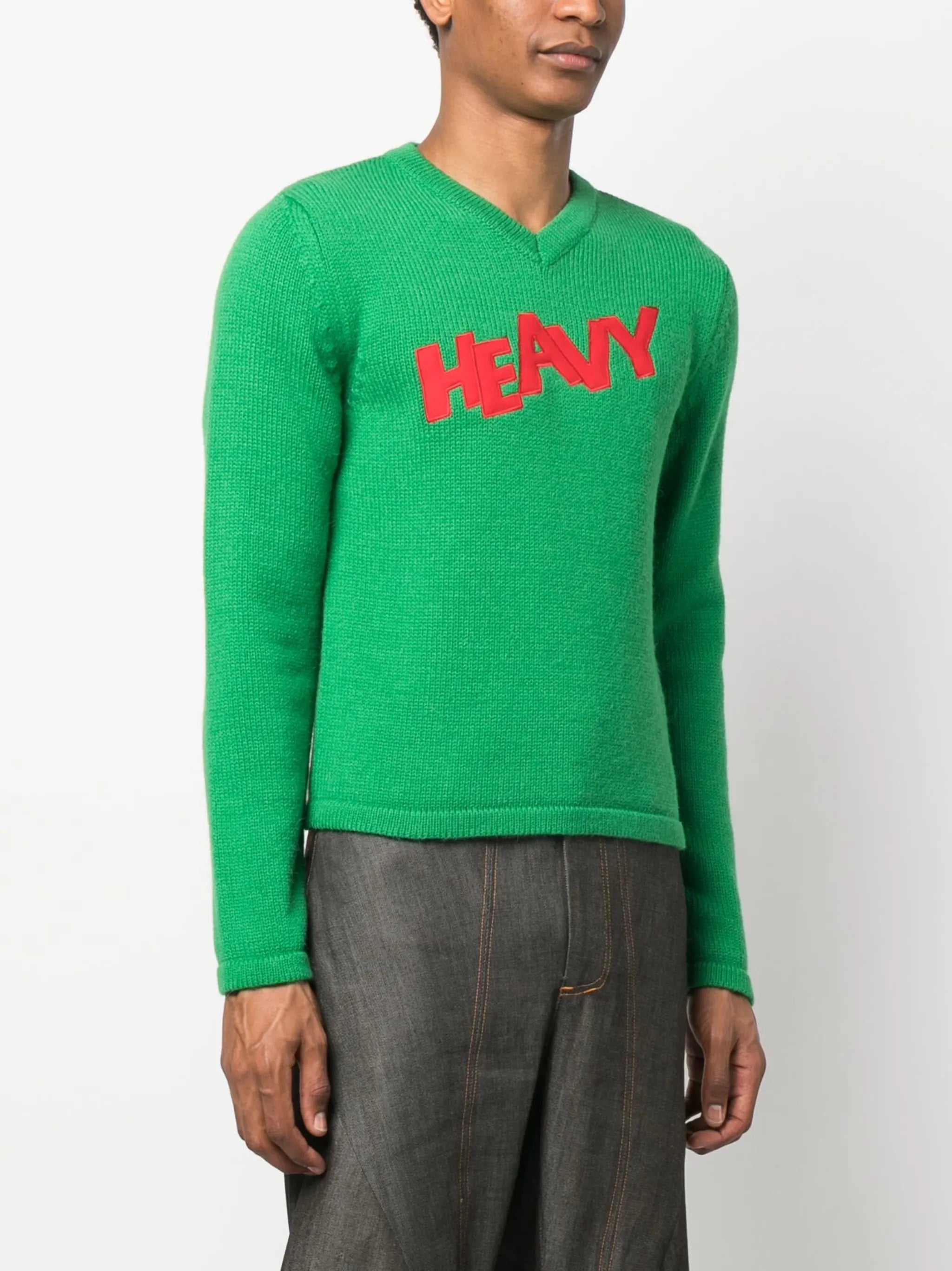 knit v-neck sweater