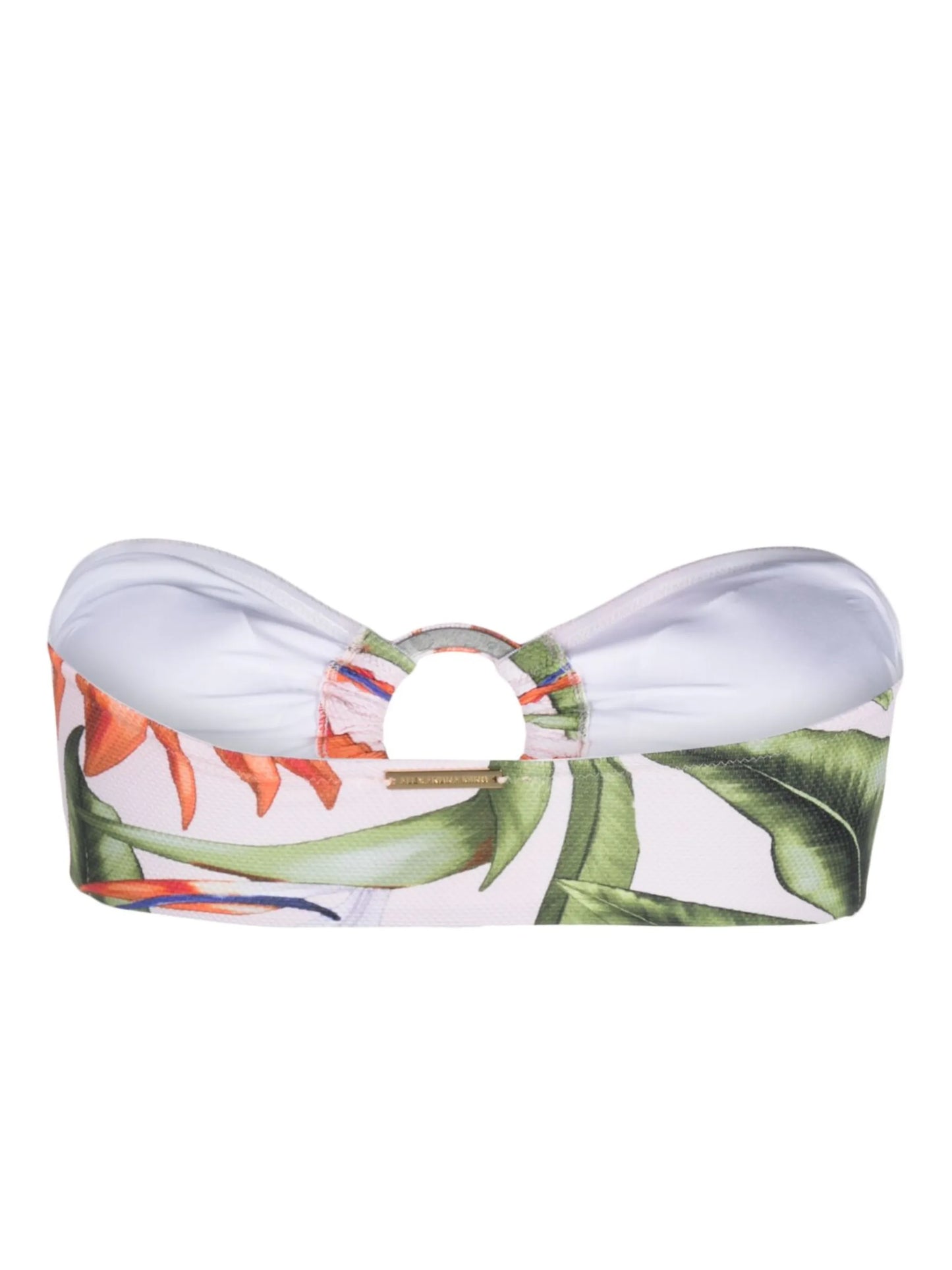Carlotta floral-print bikini top