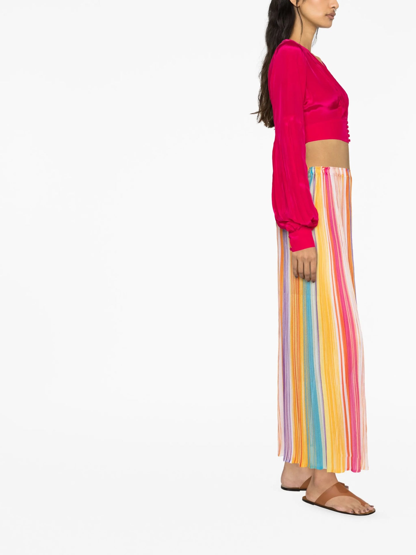 Gaia long-sleeve crop top