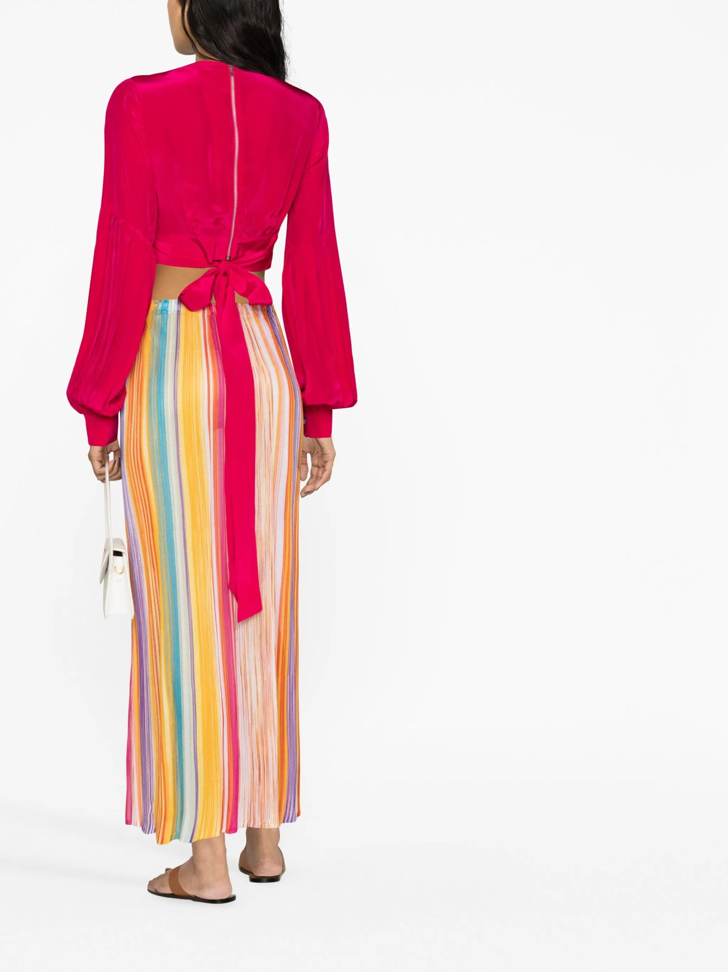 Gaia long-sleeve crop top