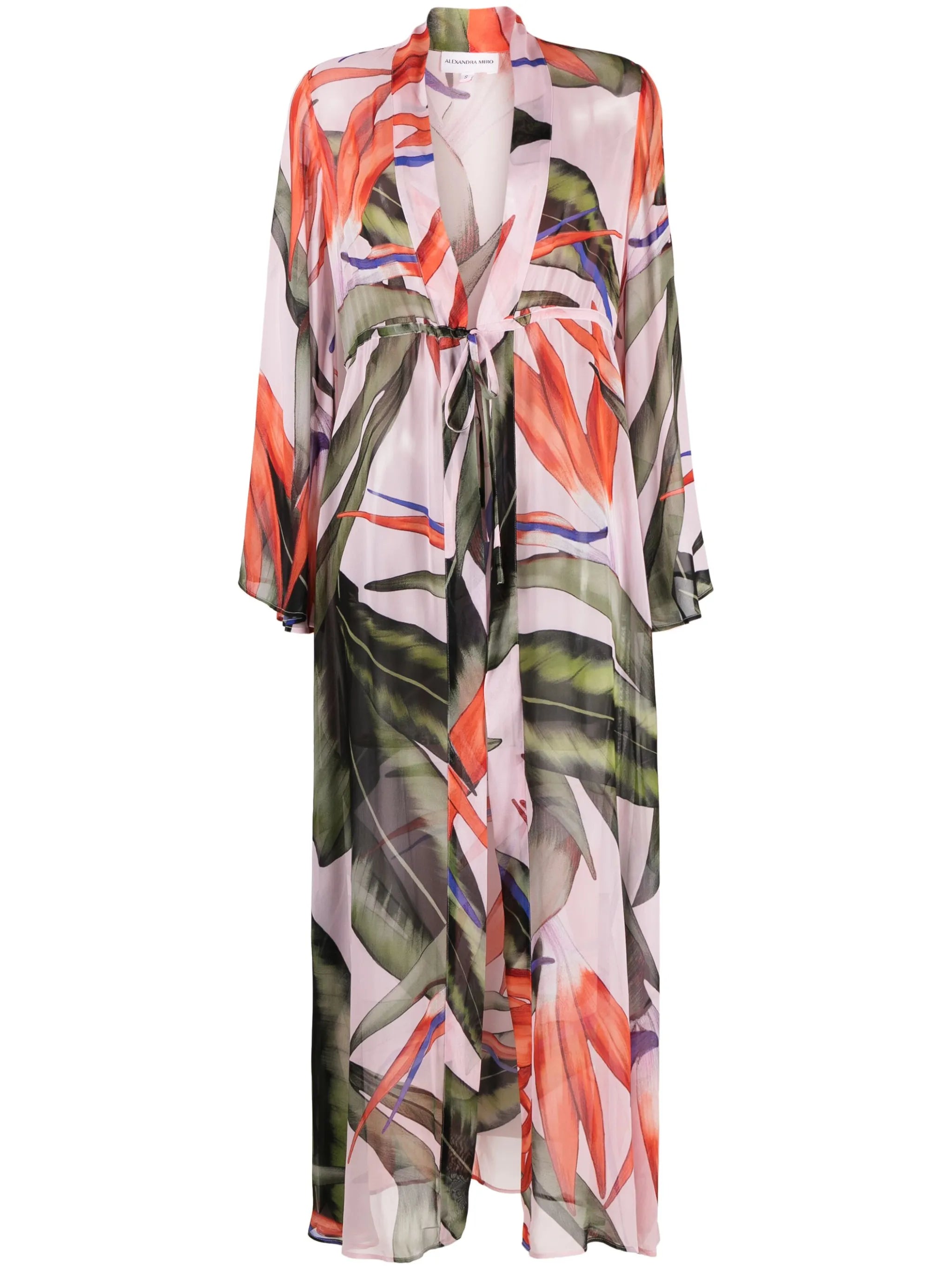 Betty Birds Of Paradise-print wrap dress