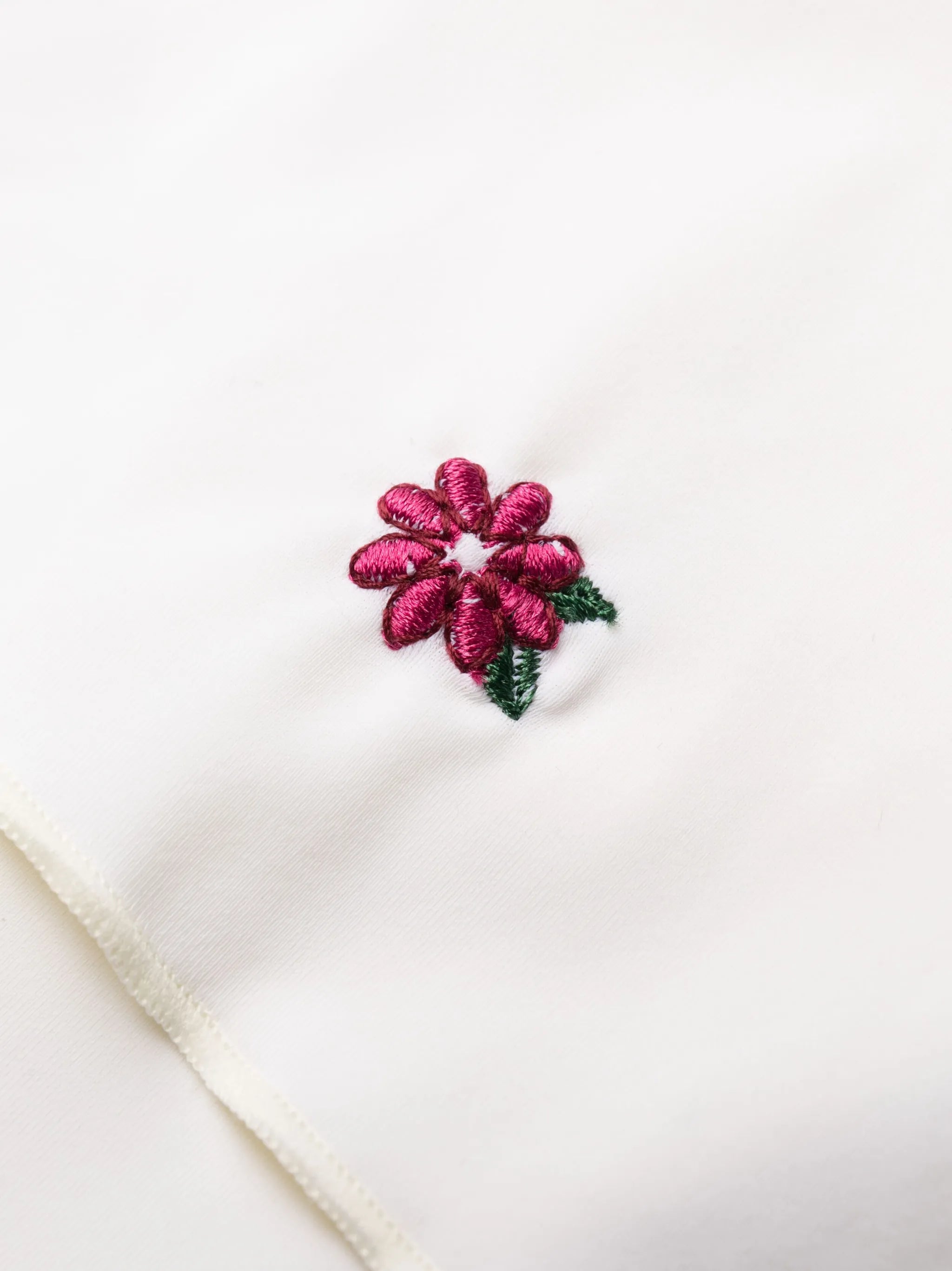 Izabella floral-embroidered bikini bottoms