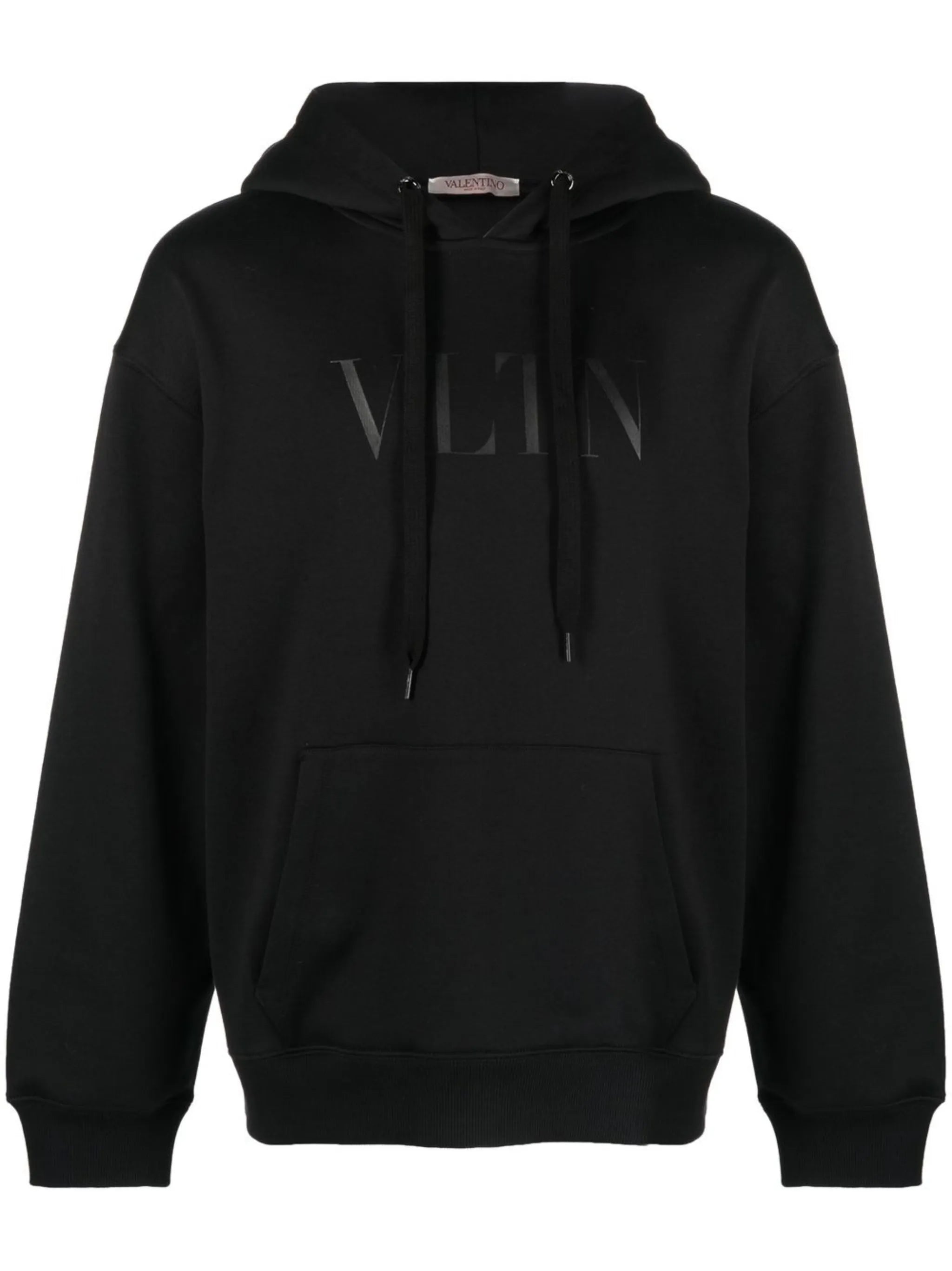 VLTN-print drawstring hoodie
