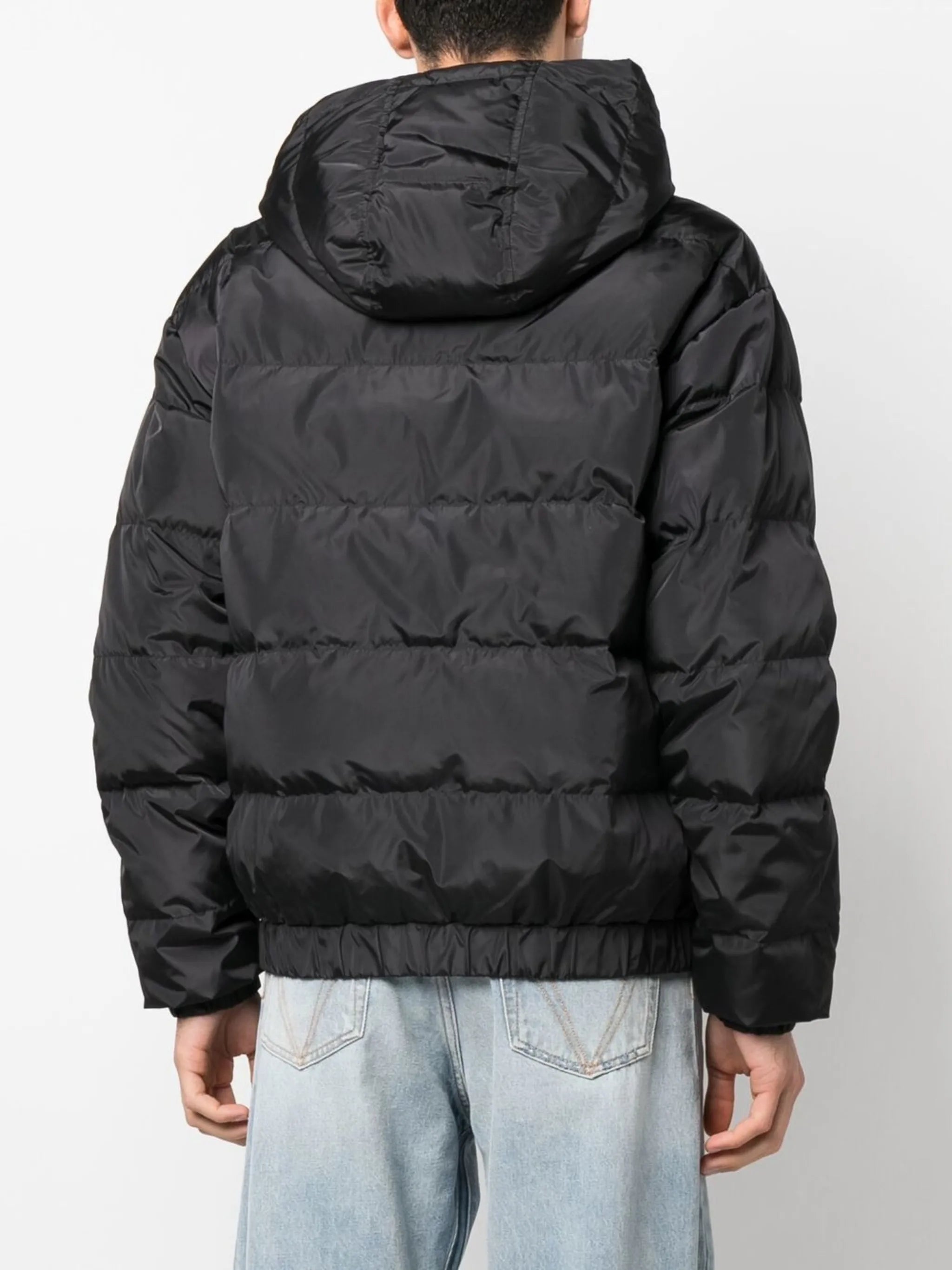logo-patch down puffer jacket