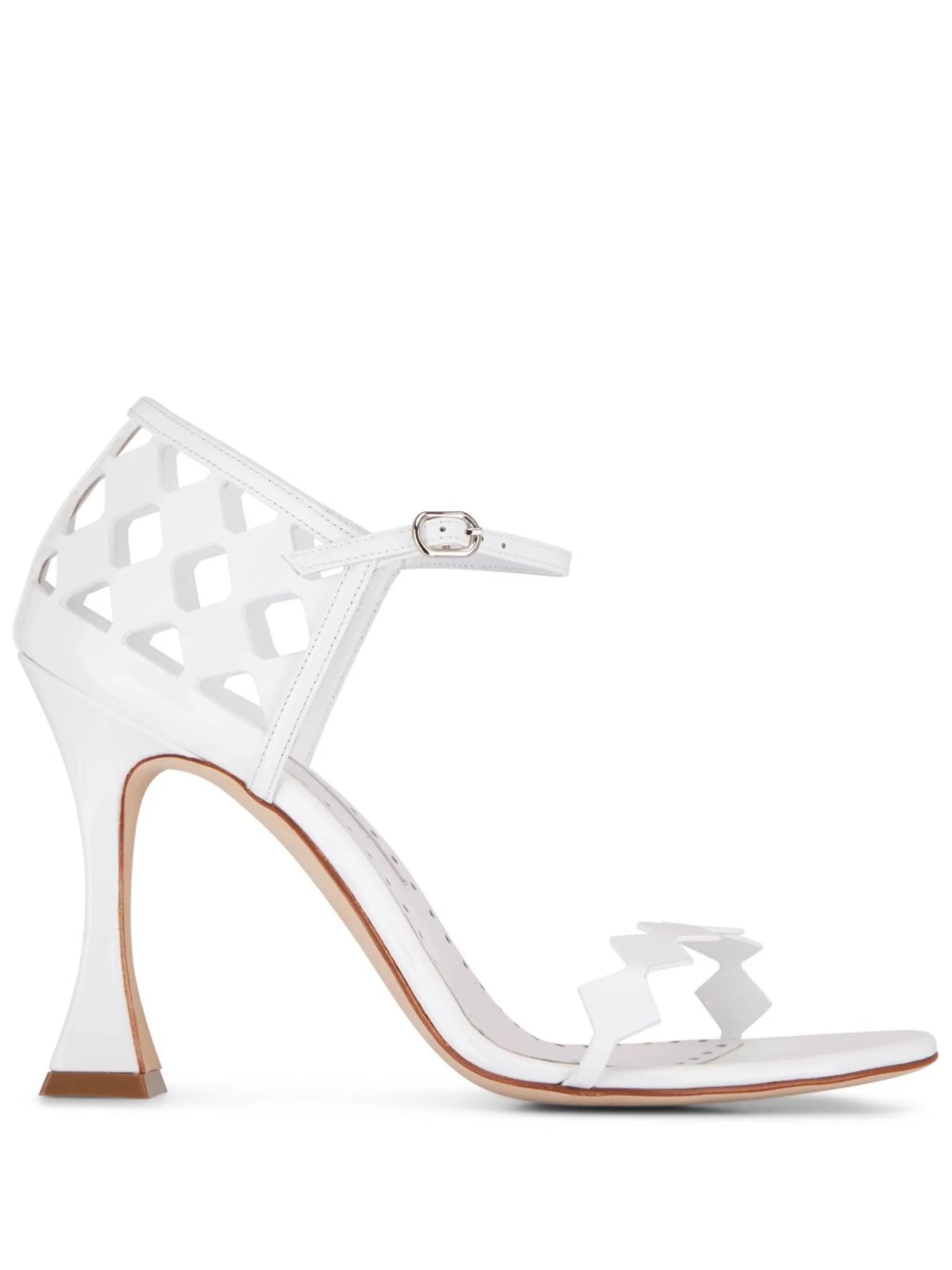 cut out leather sandals