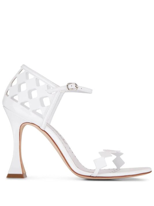 cut out leather sandals