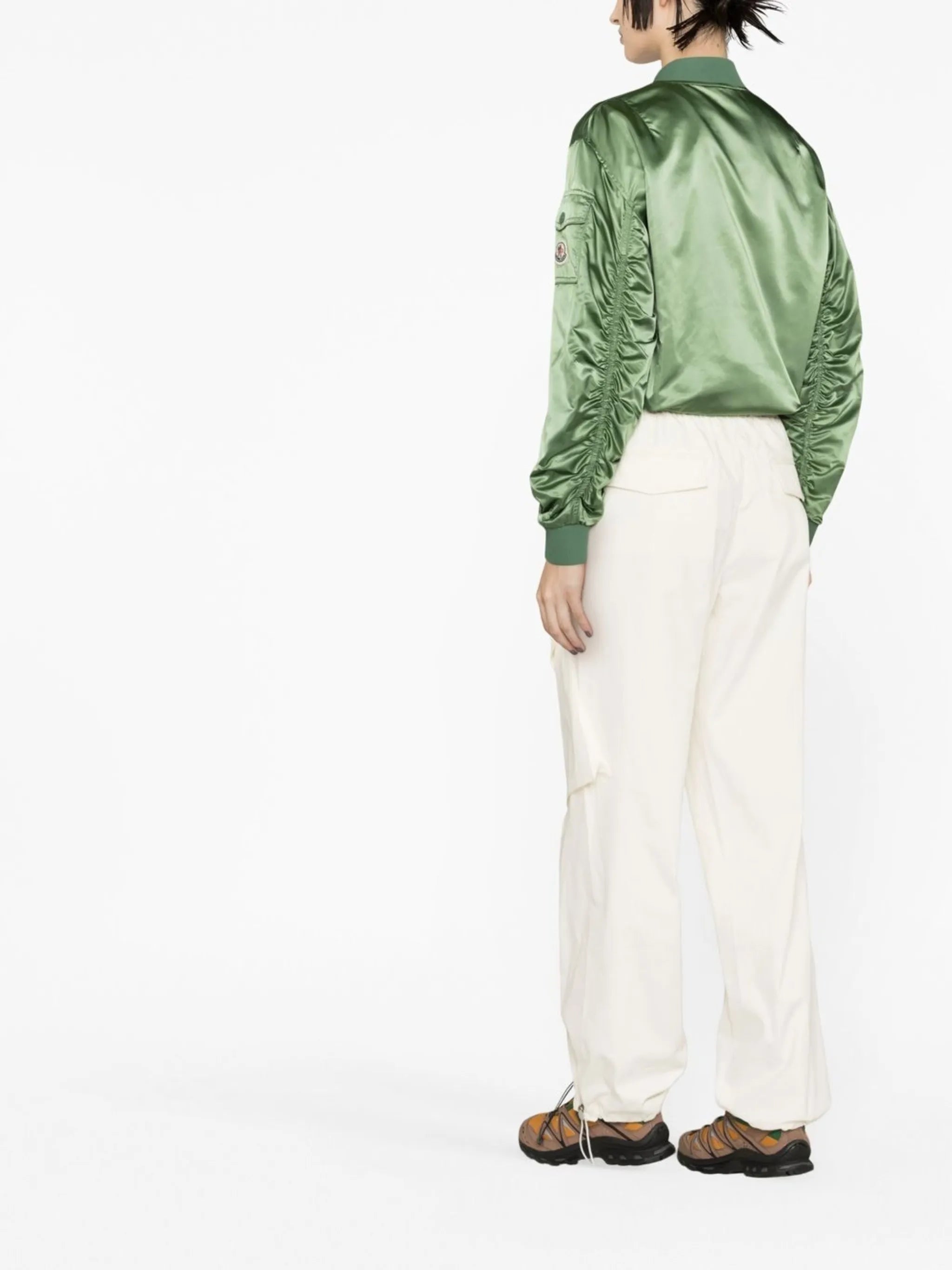 logo-patch bomber jacket