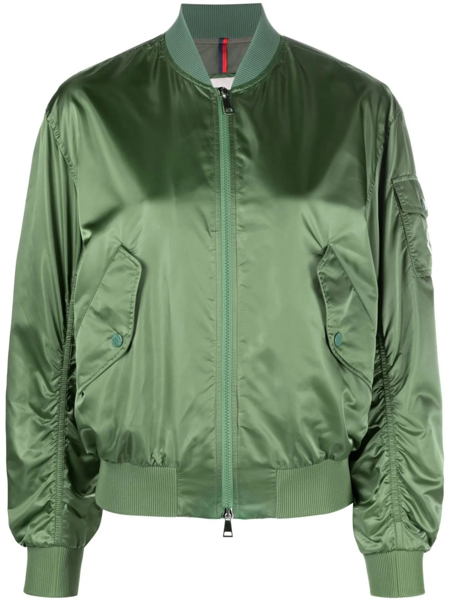 logo-patch bomber jacket