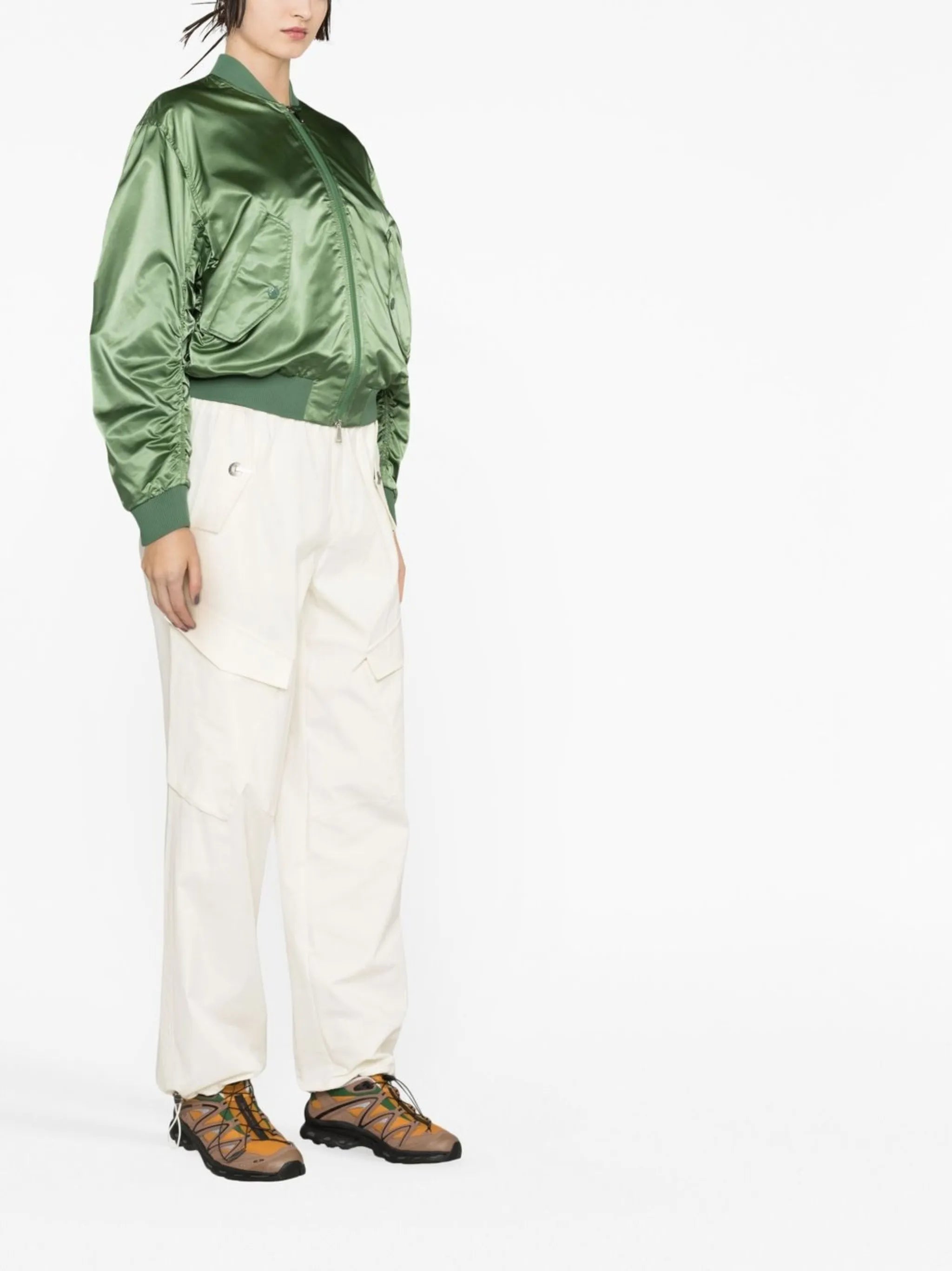 logo-patch bomber jacket