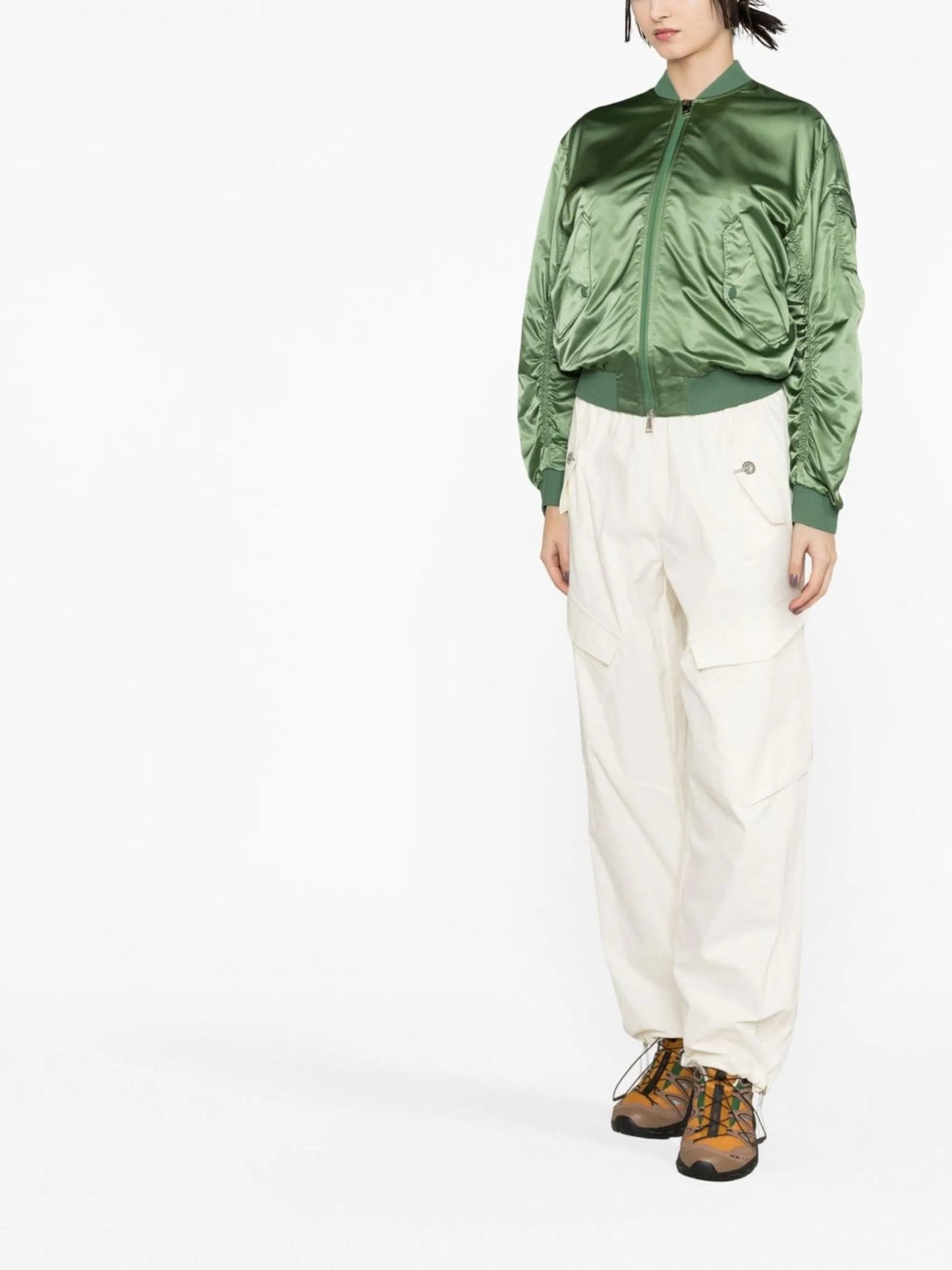 logo-patch bomber jacket