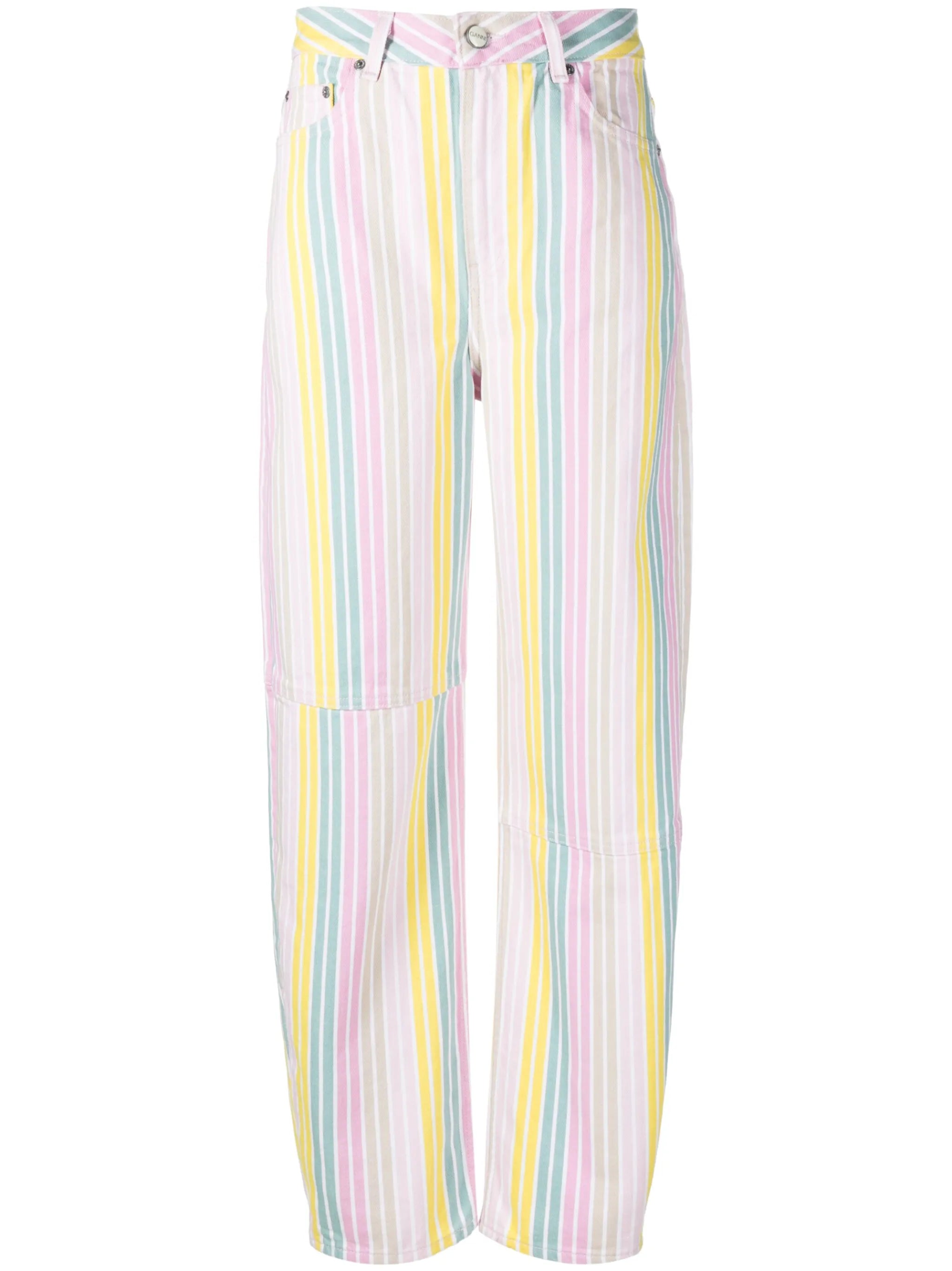 Stary striped tapered jeans