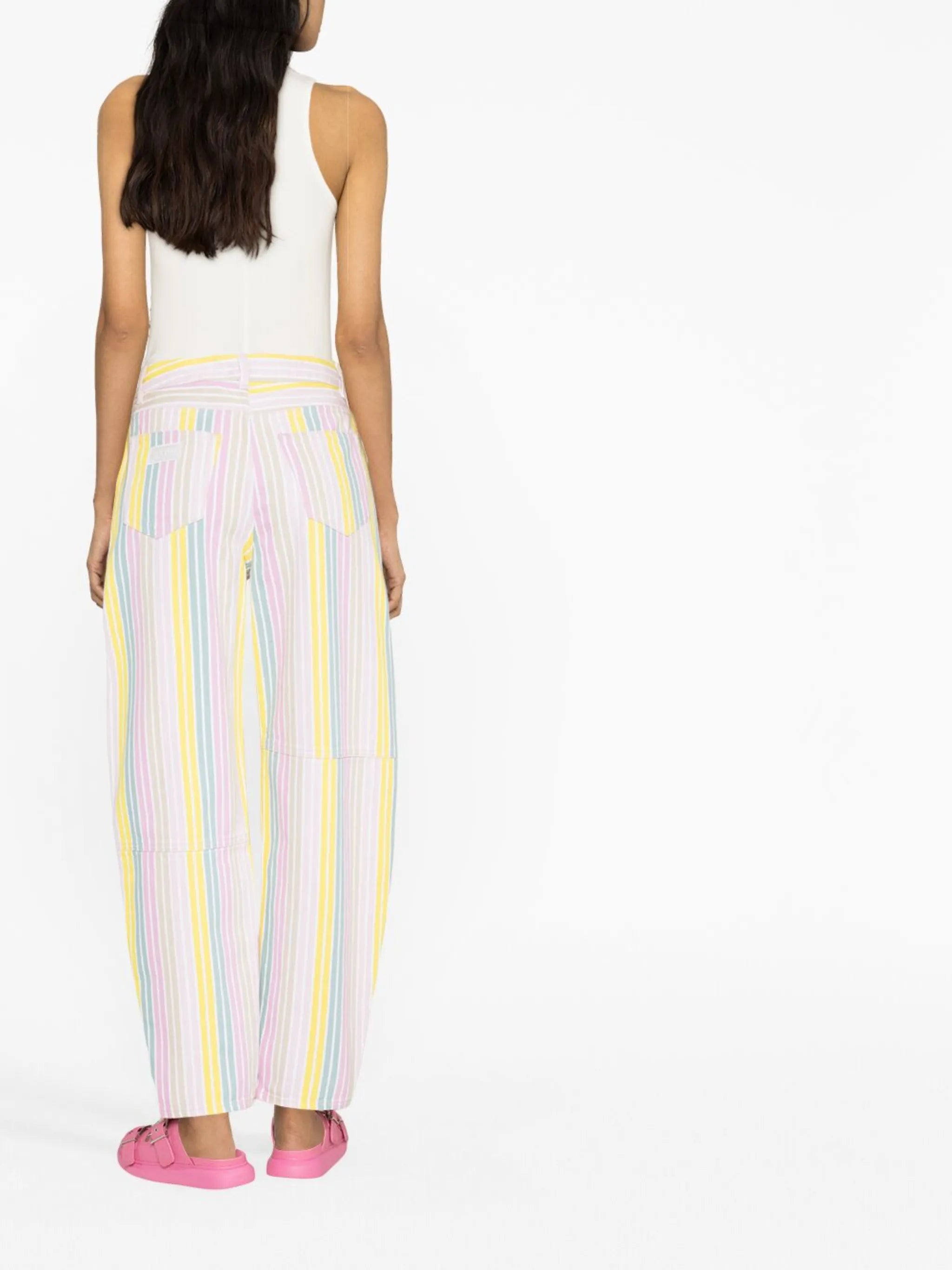 Stary striped tapered jeans