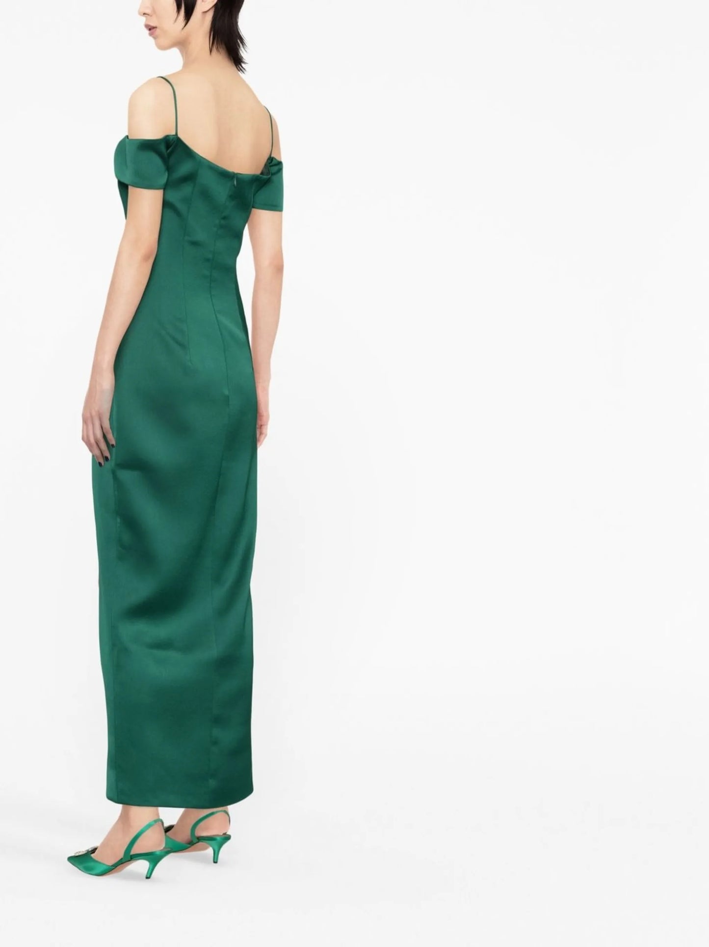 off-shoulder gown