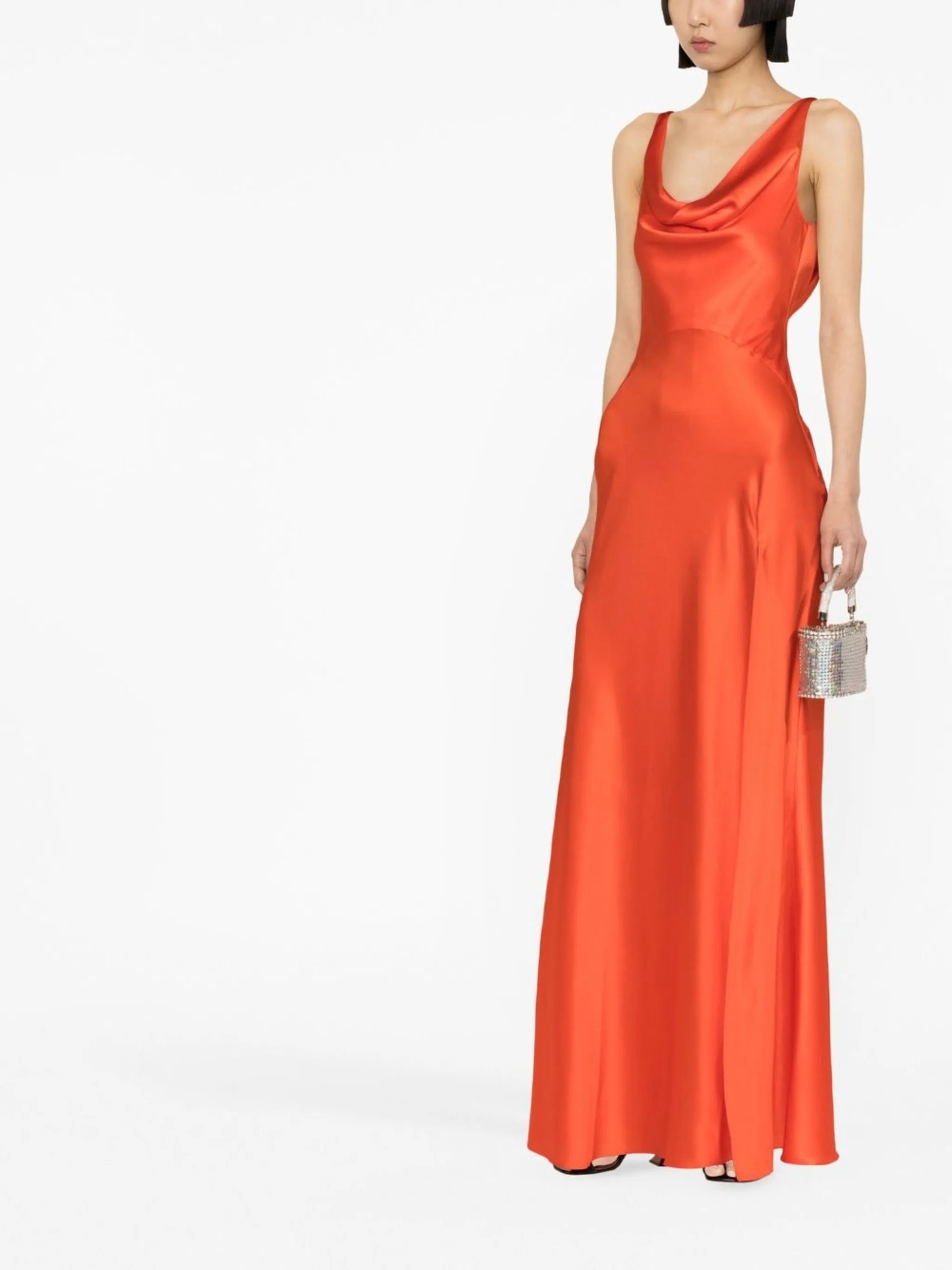 Colombina silk maxi dress