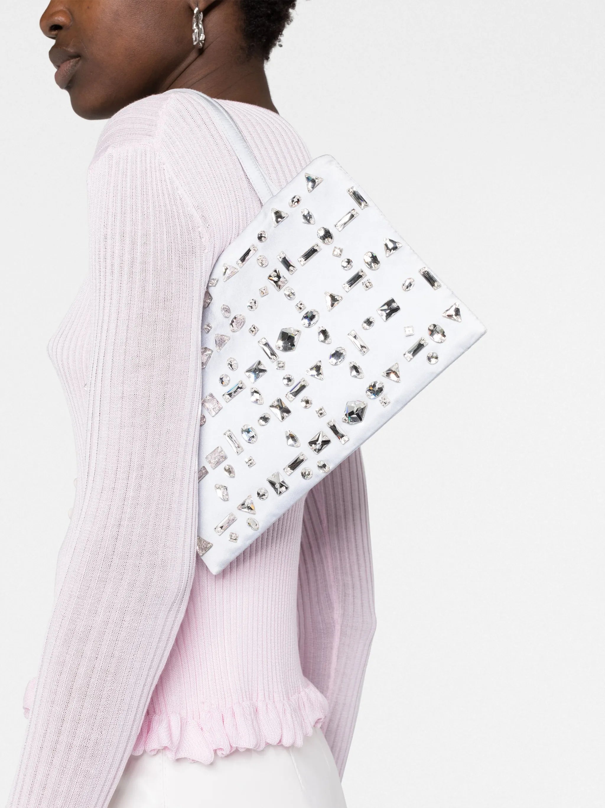 crystal-embellished tote bag