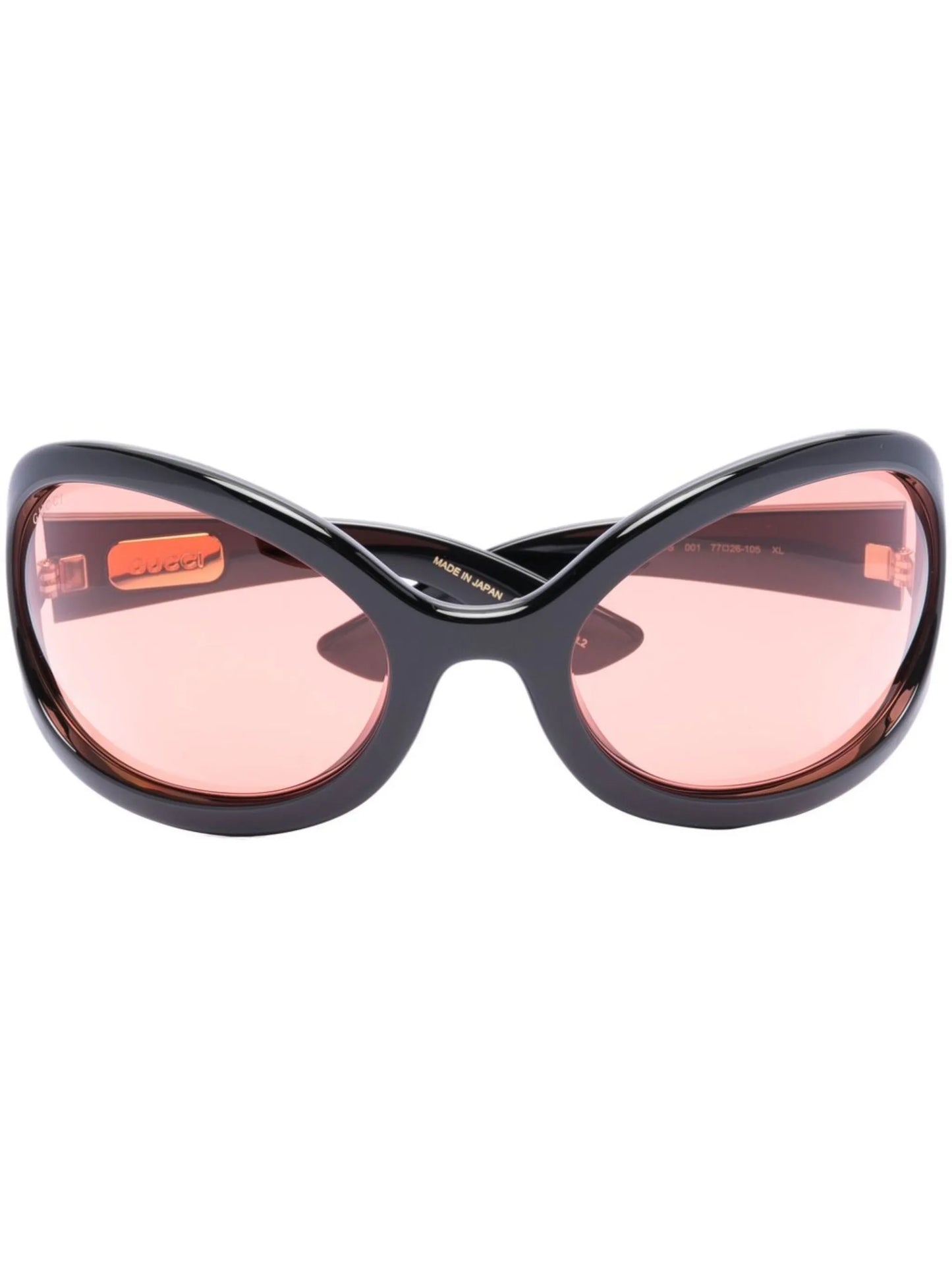 tinted oversize-frame sunglasses