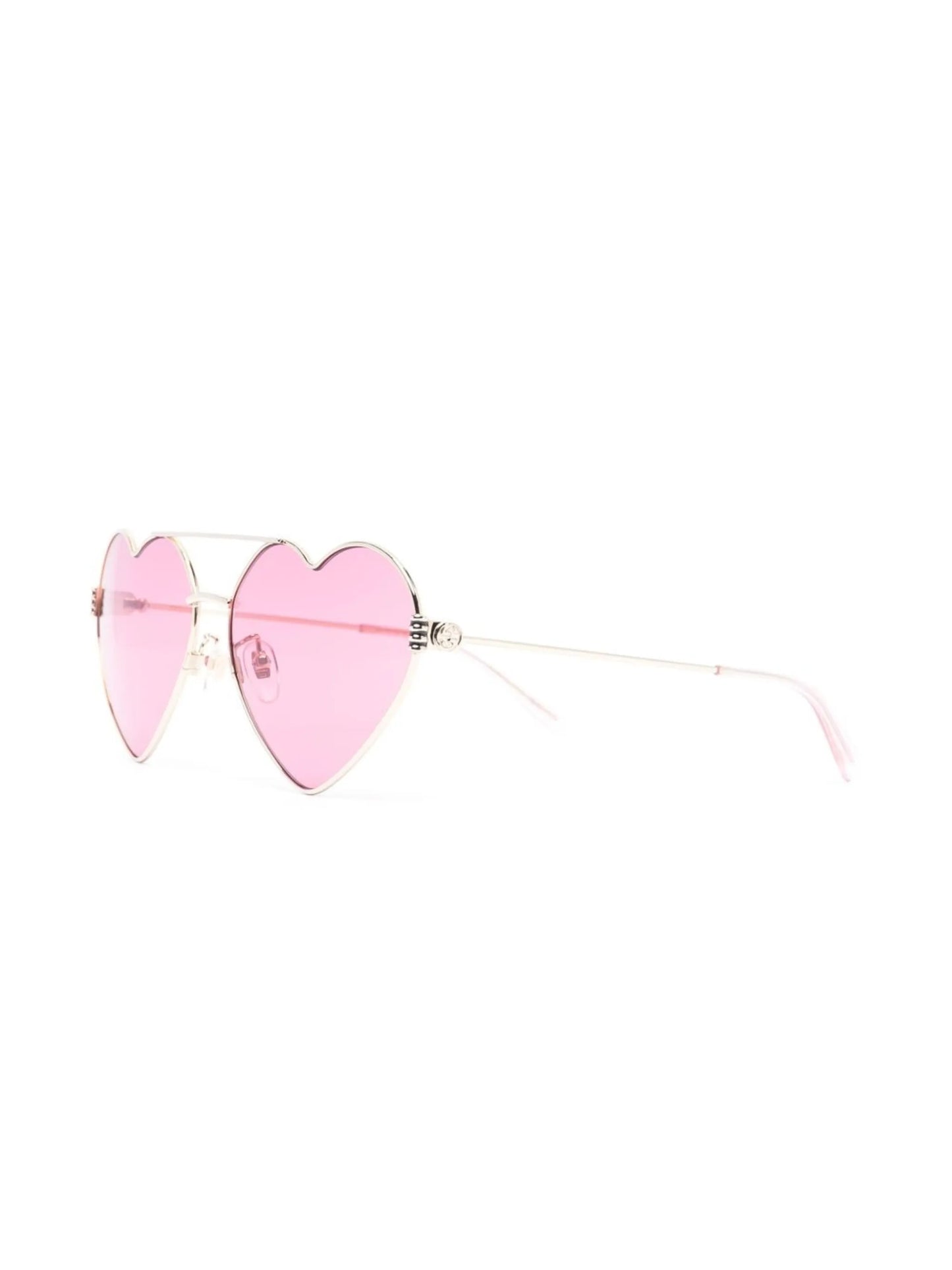 heart-frame wire sunglasses