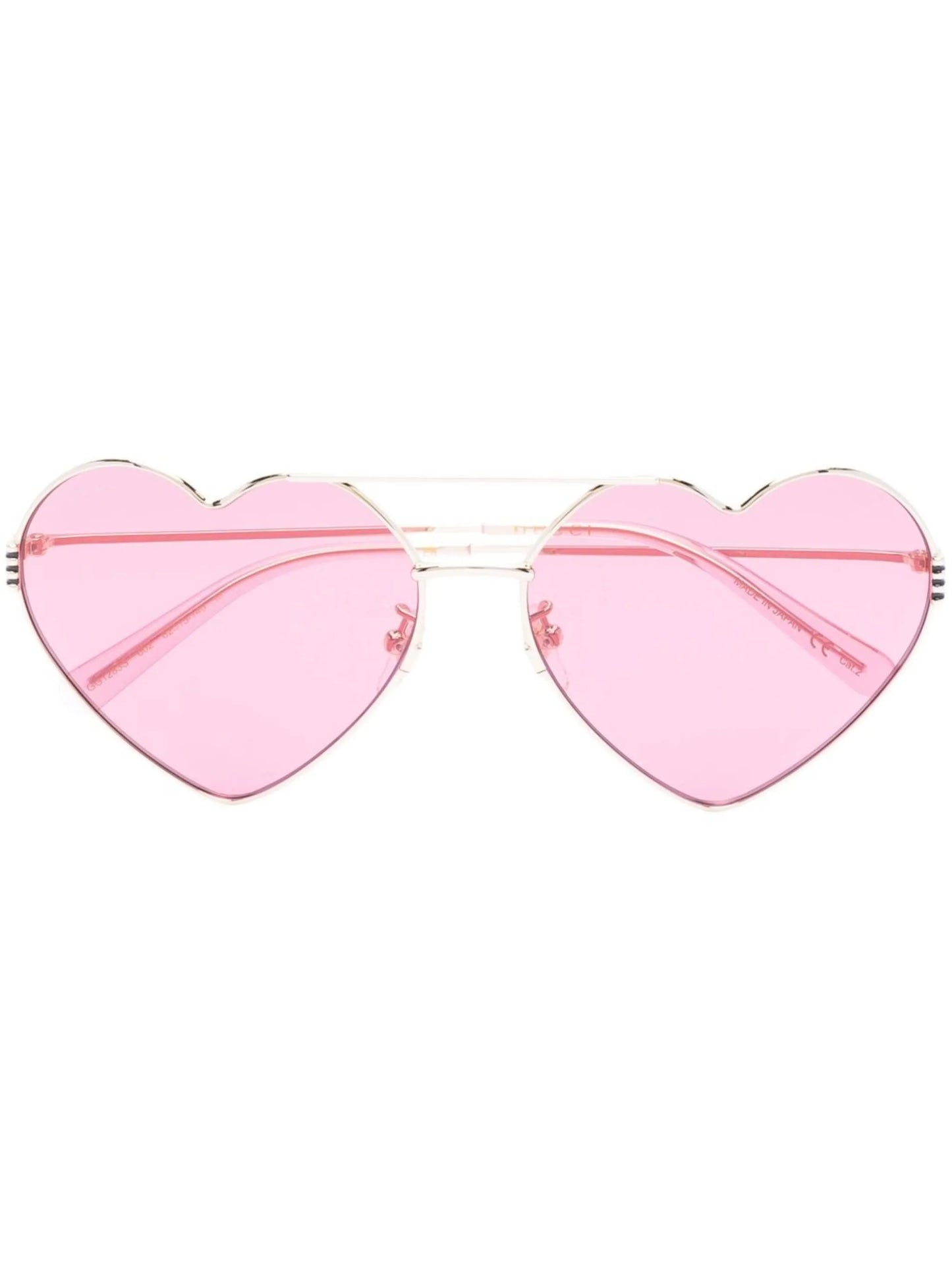 heart-frame wire sunglasses
