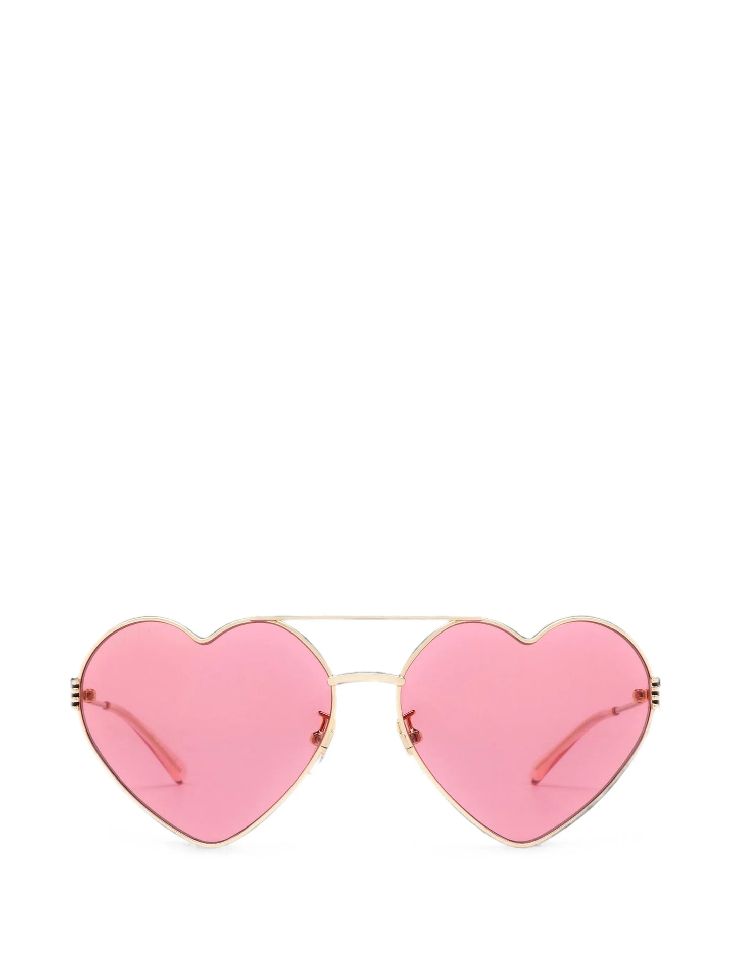 heart-frame wire sunglasses