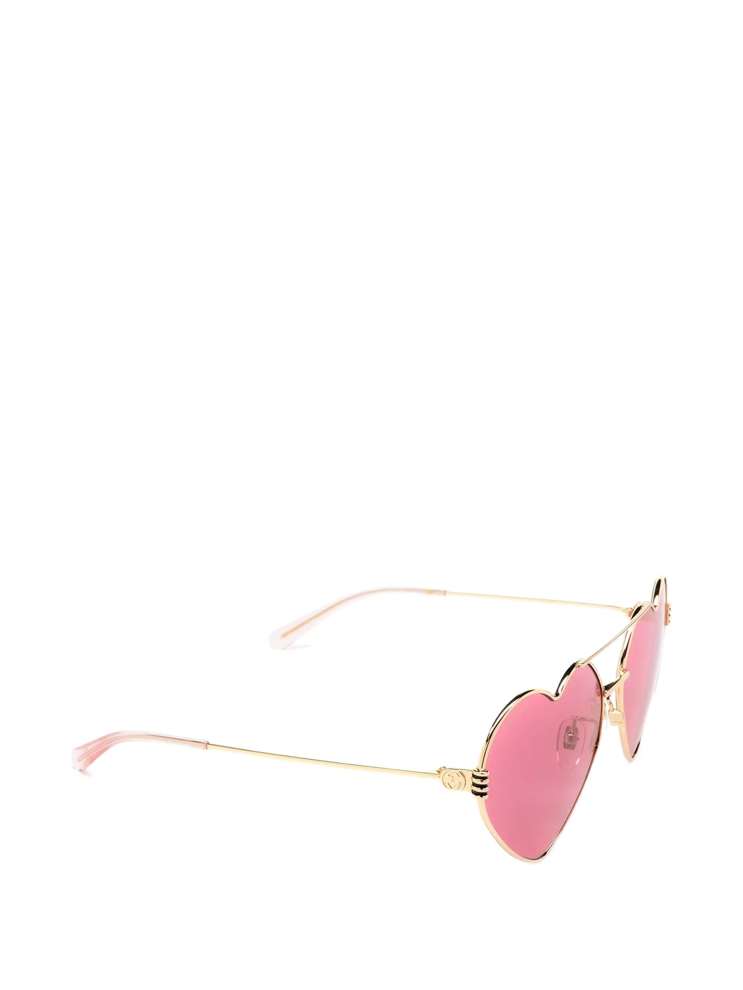 heart-frame wire sunglasses