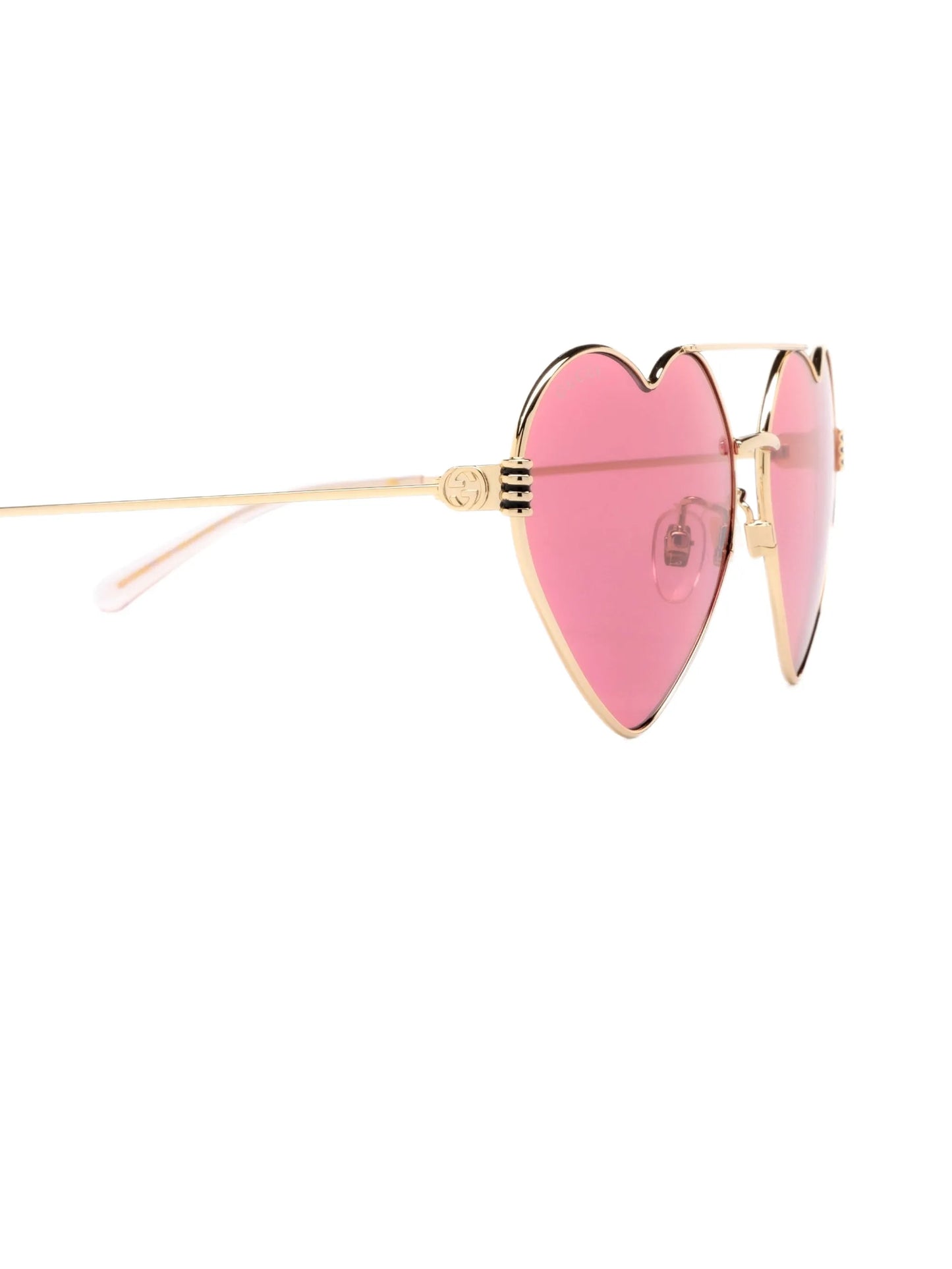 heart-frame wire sunglasses