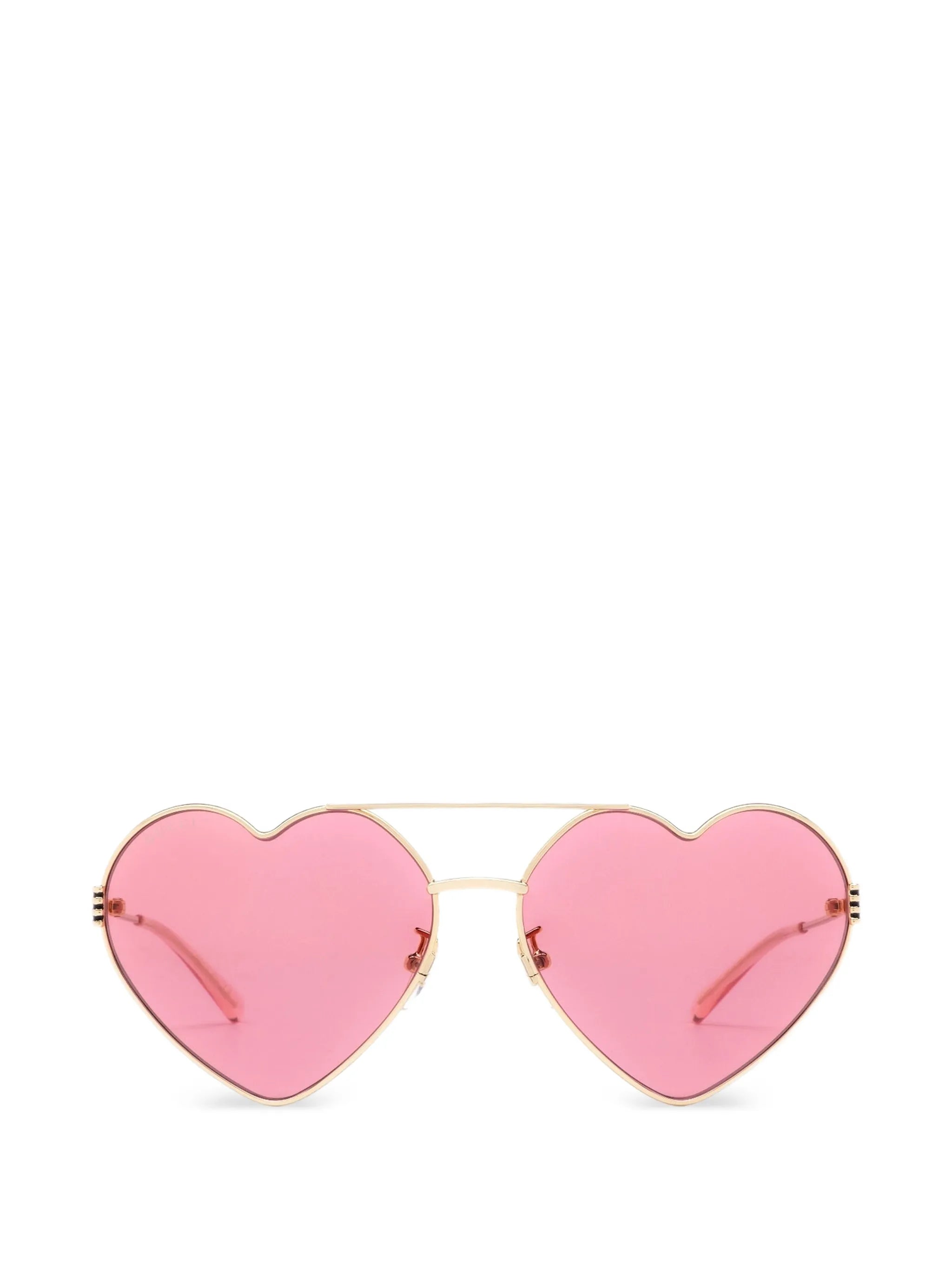 heart-frame wire sunglasses