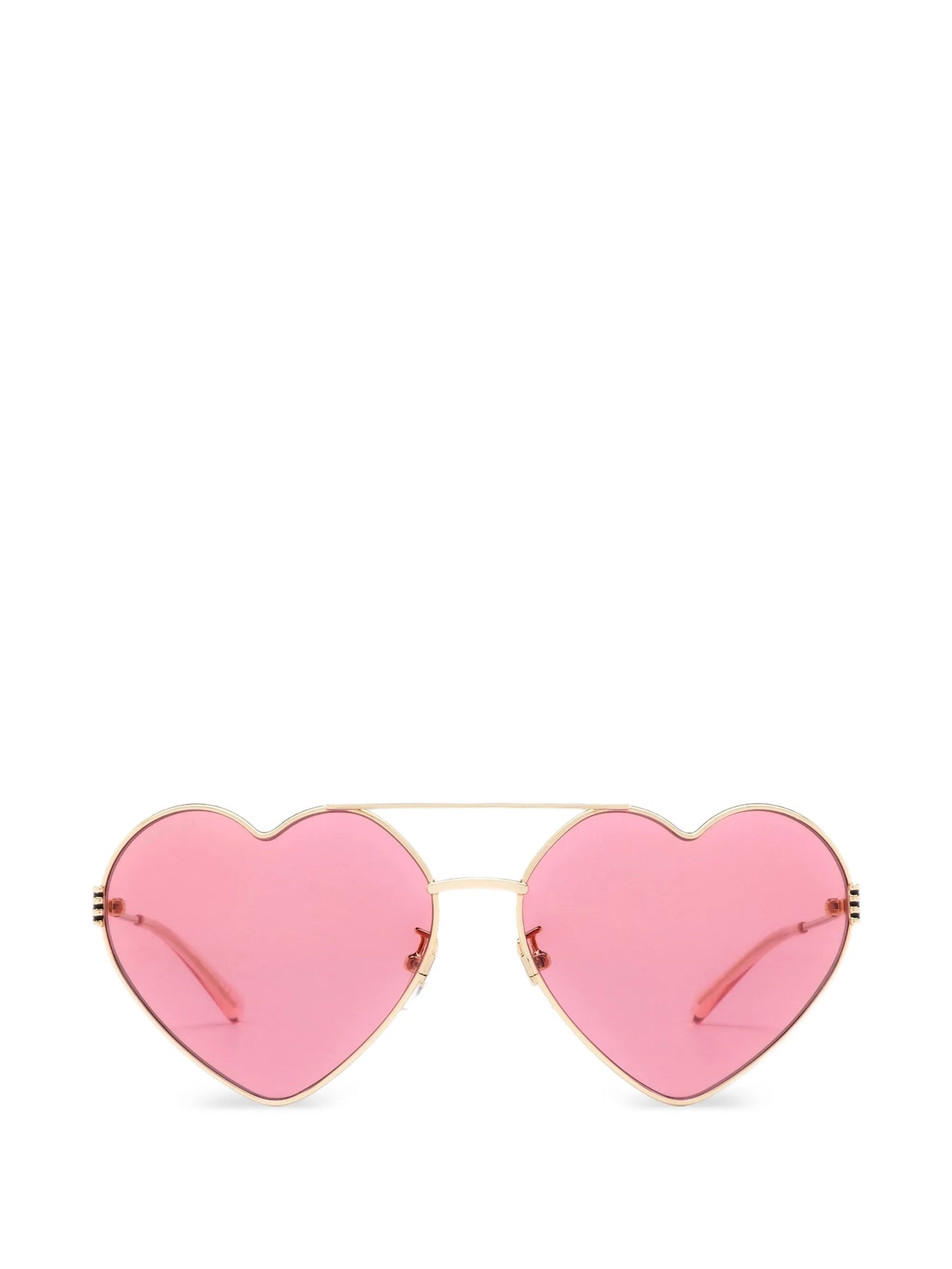 heart-frame wire sunglasses