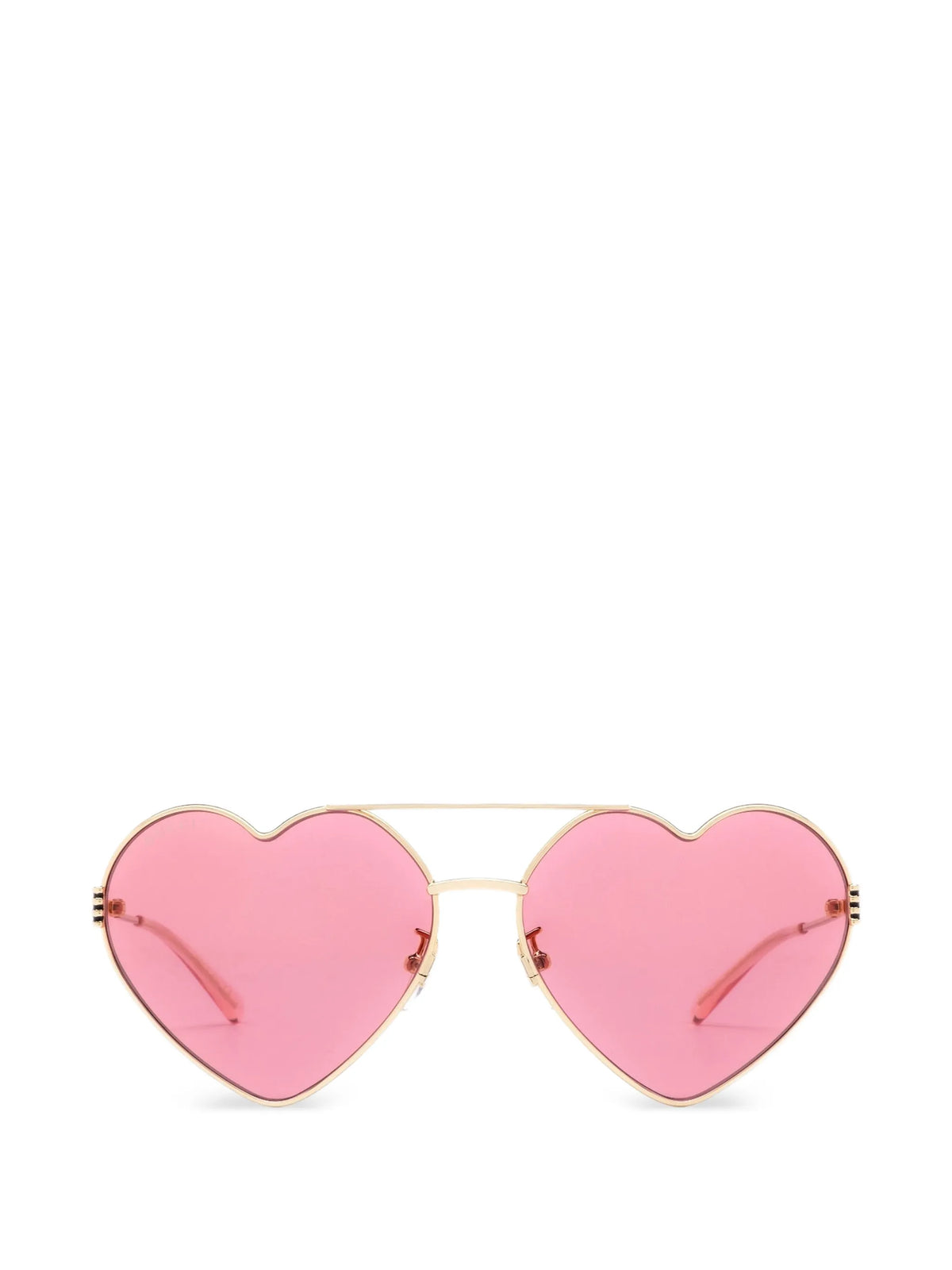 heart-frame wire sunglasses