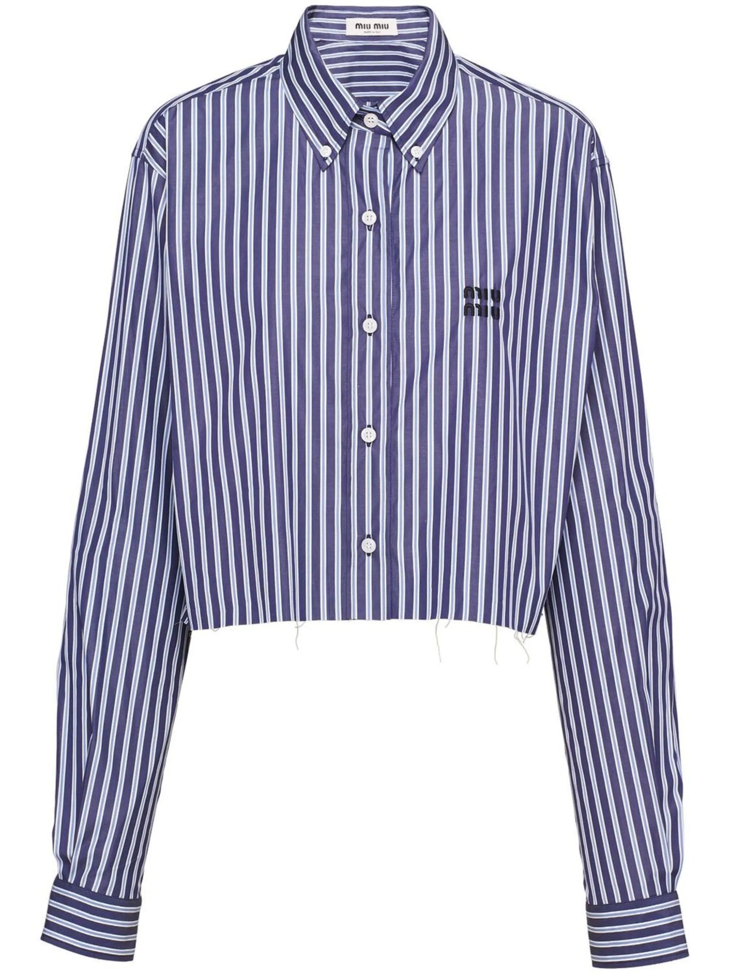 striped poplin shirt