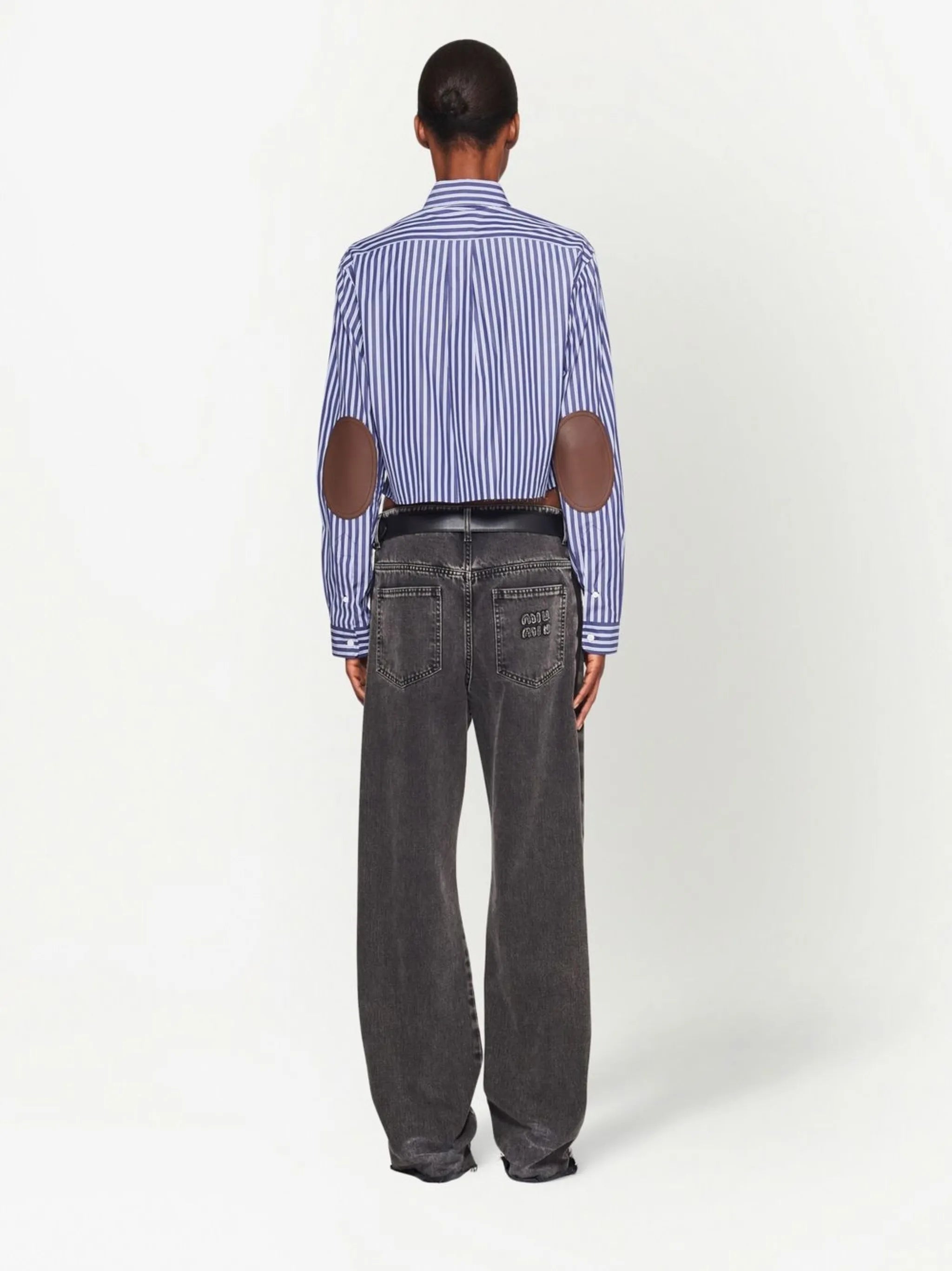 striped poplin shirt