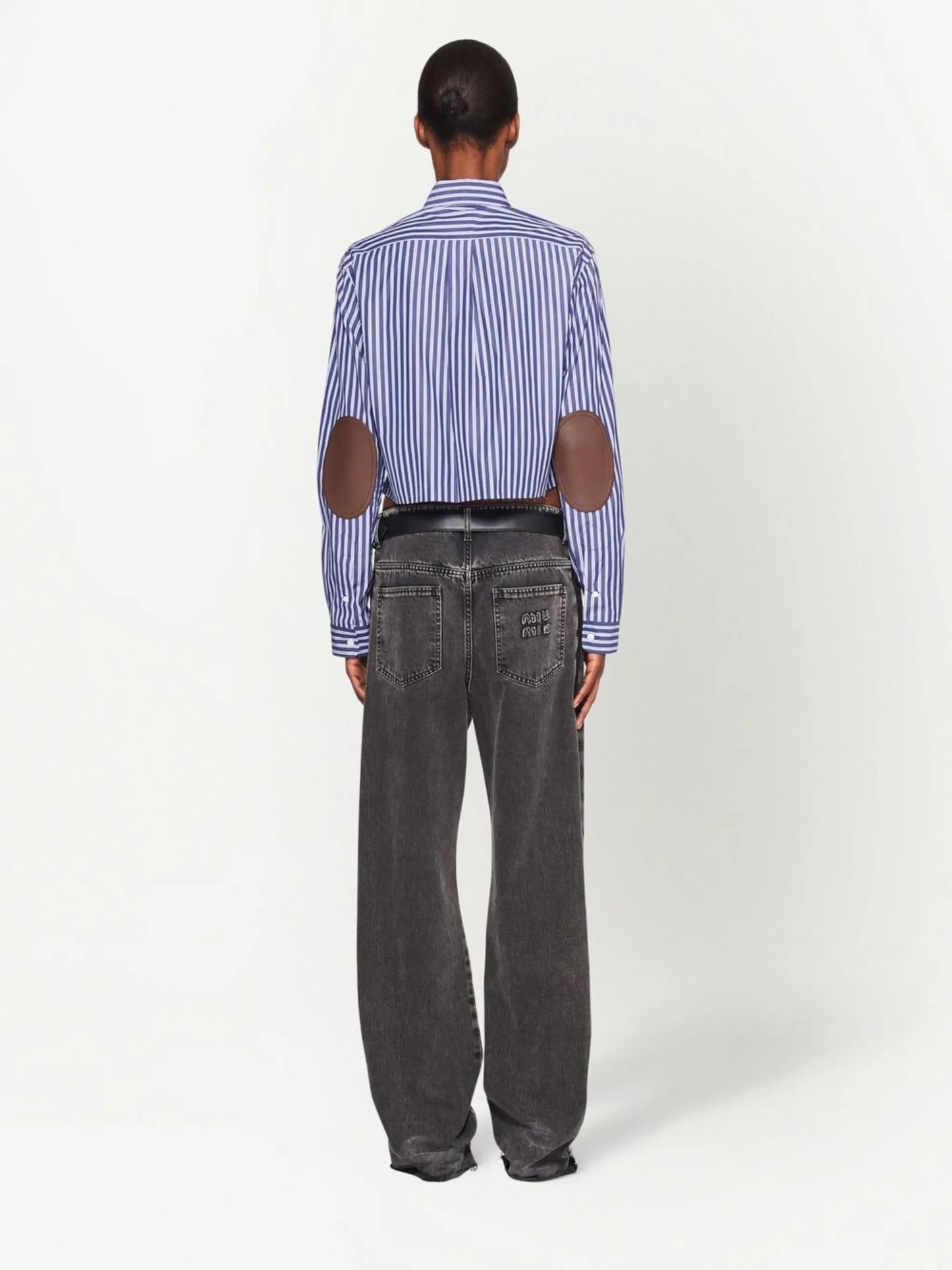 striped poplin shirt