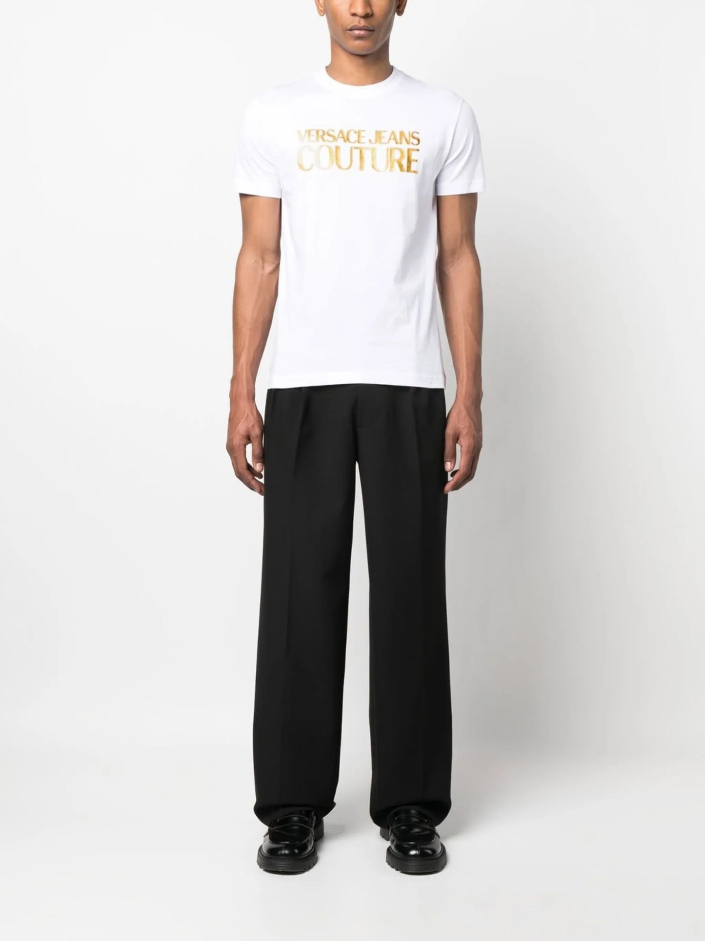 foil logo cotton T-shirt