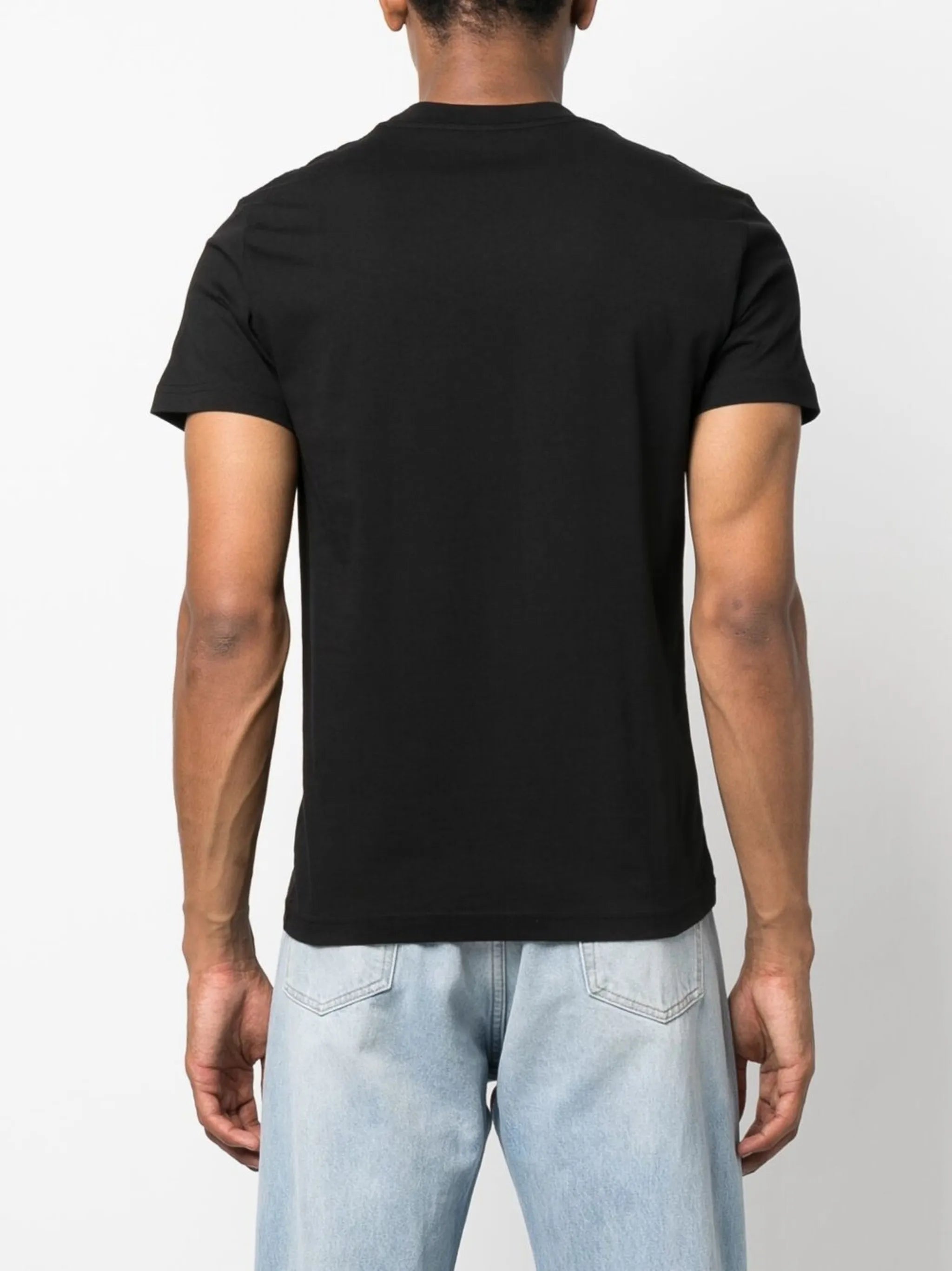 foil logo-print cotton T-shirt