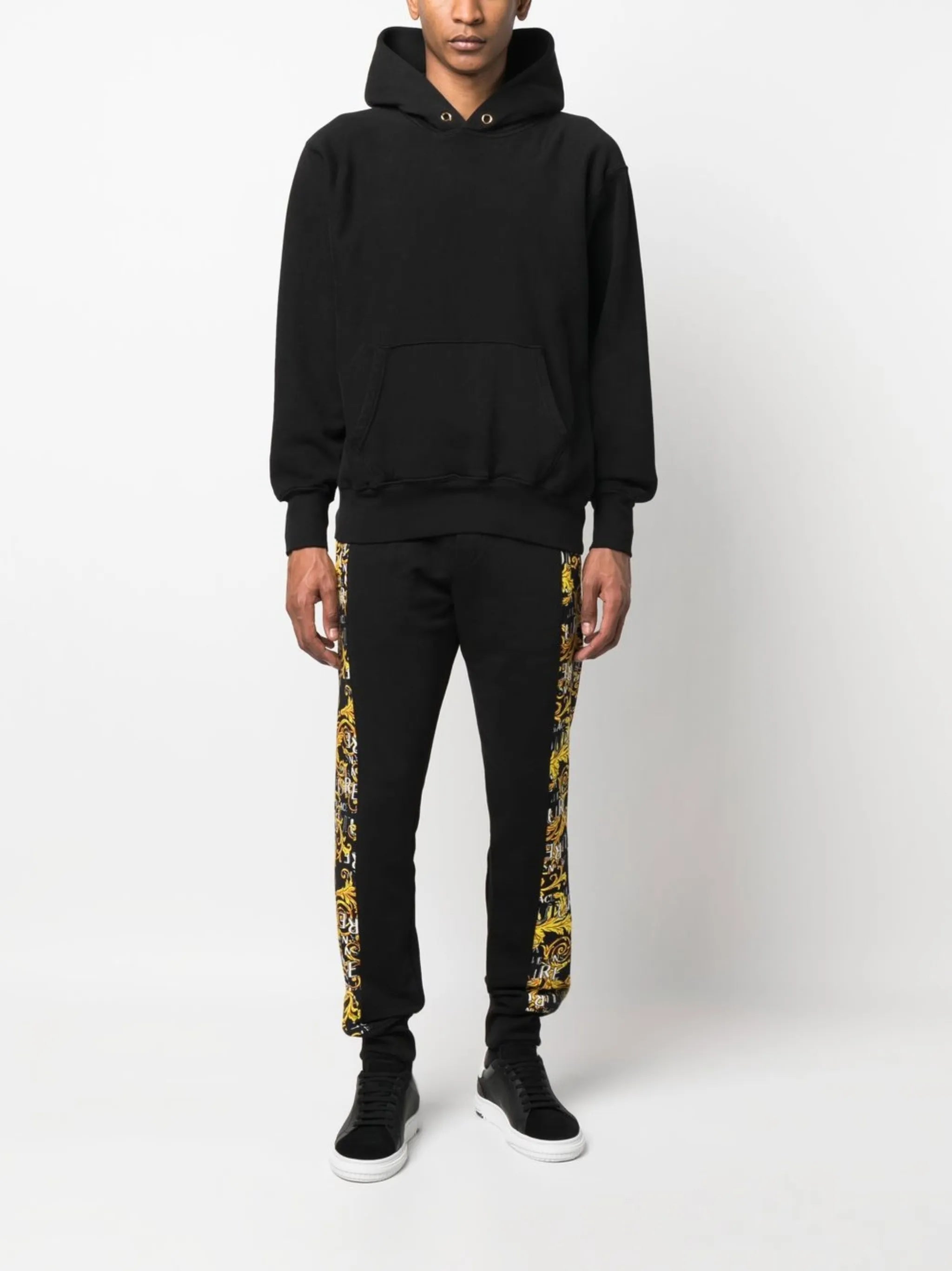 Barocco-side stripe track trousers