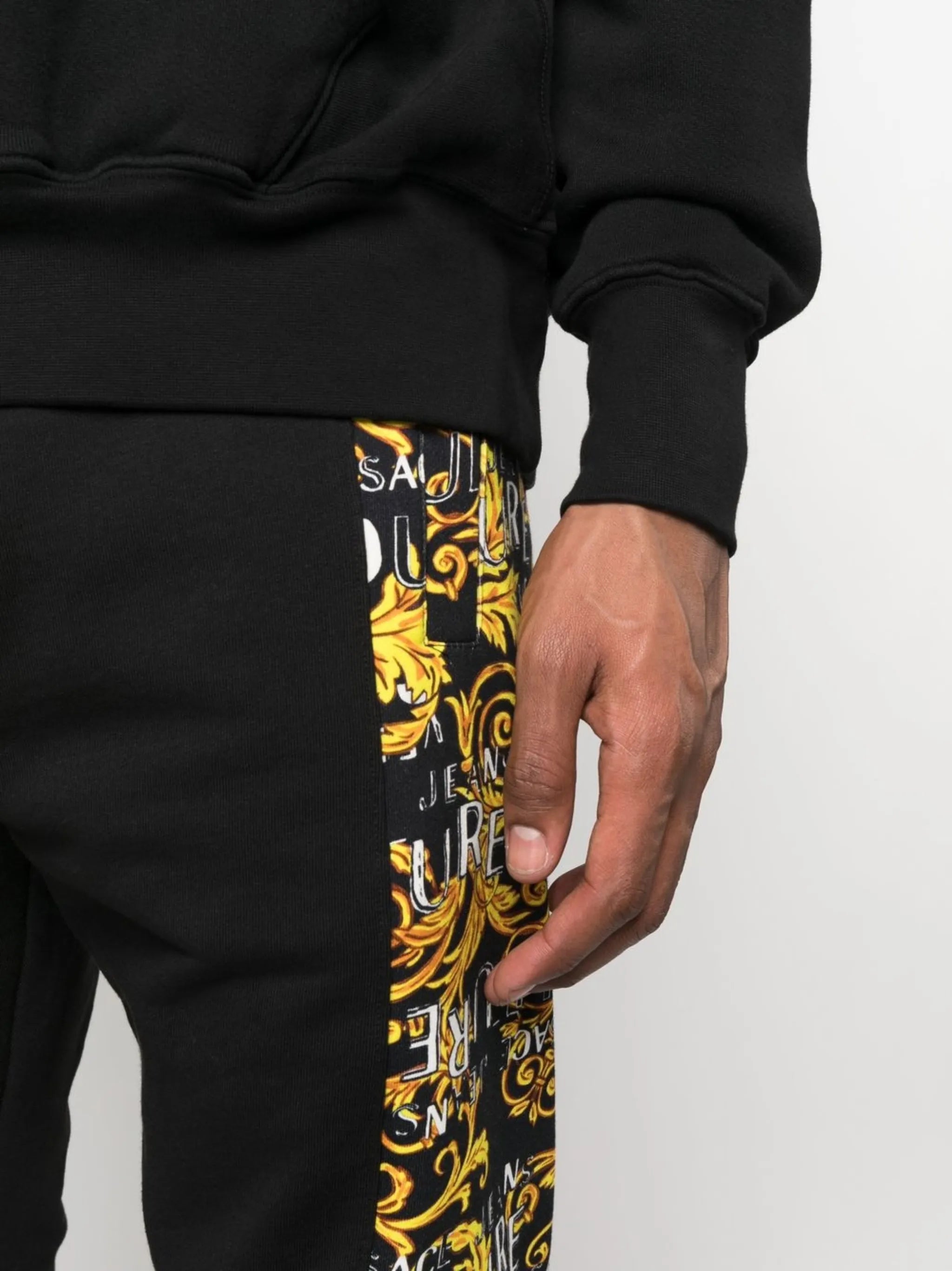Barocco-side stripe track trousers