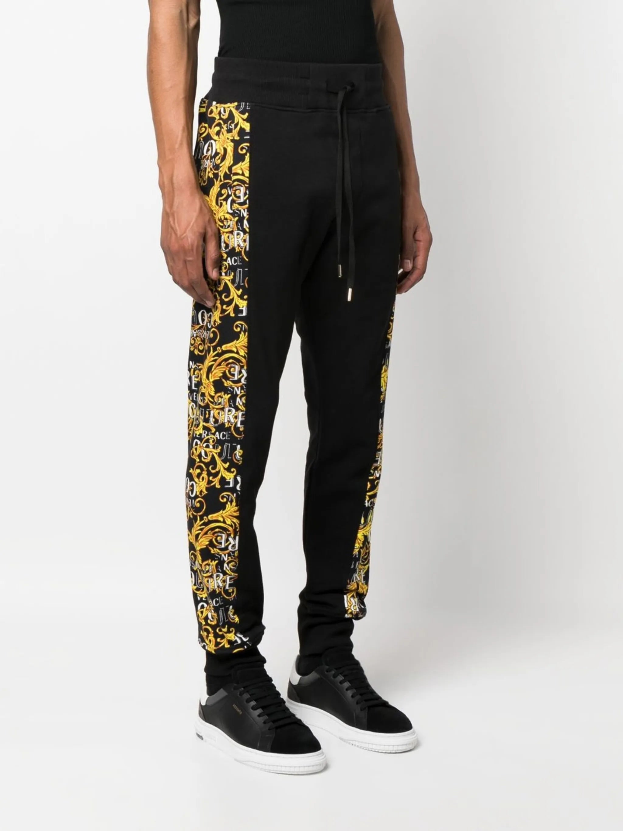 Barocco-side stripe track trousers